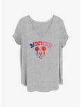 Disney Mickey Mouse Gradient Womens T-Shirt Plus Size, HEATHER GR, hi-res