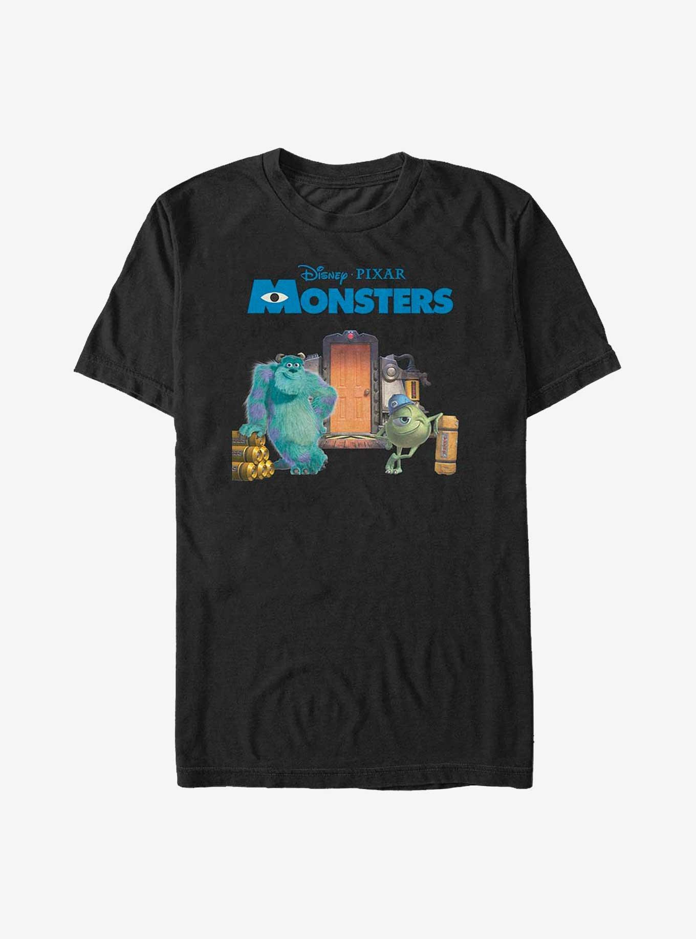 Disney Pixar Monsters University Door Scene Big & Tall T-Shirt, BLACK, hi-res