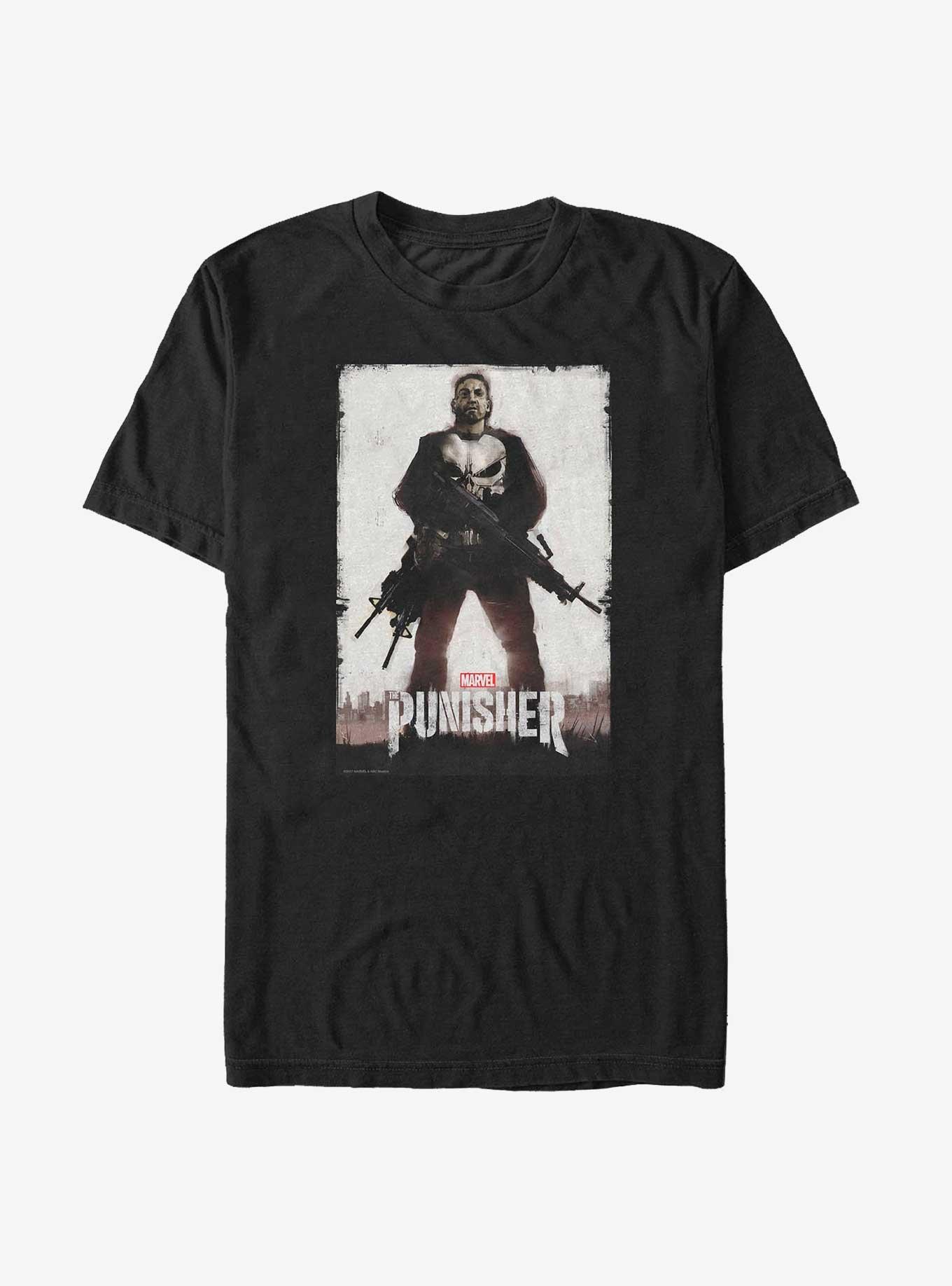 Marvel Punisher Guns & Skulls Poster Big Tall T-Shirt