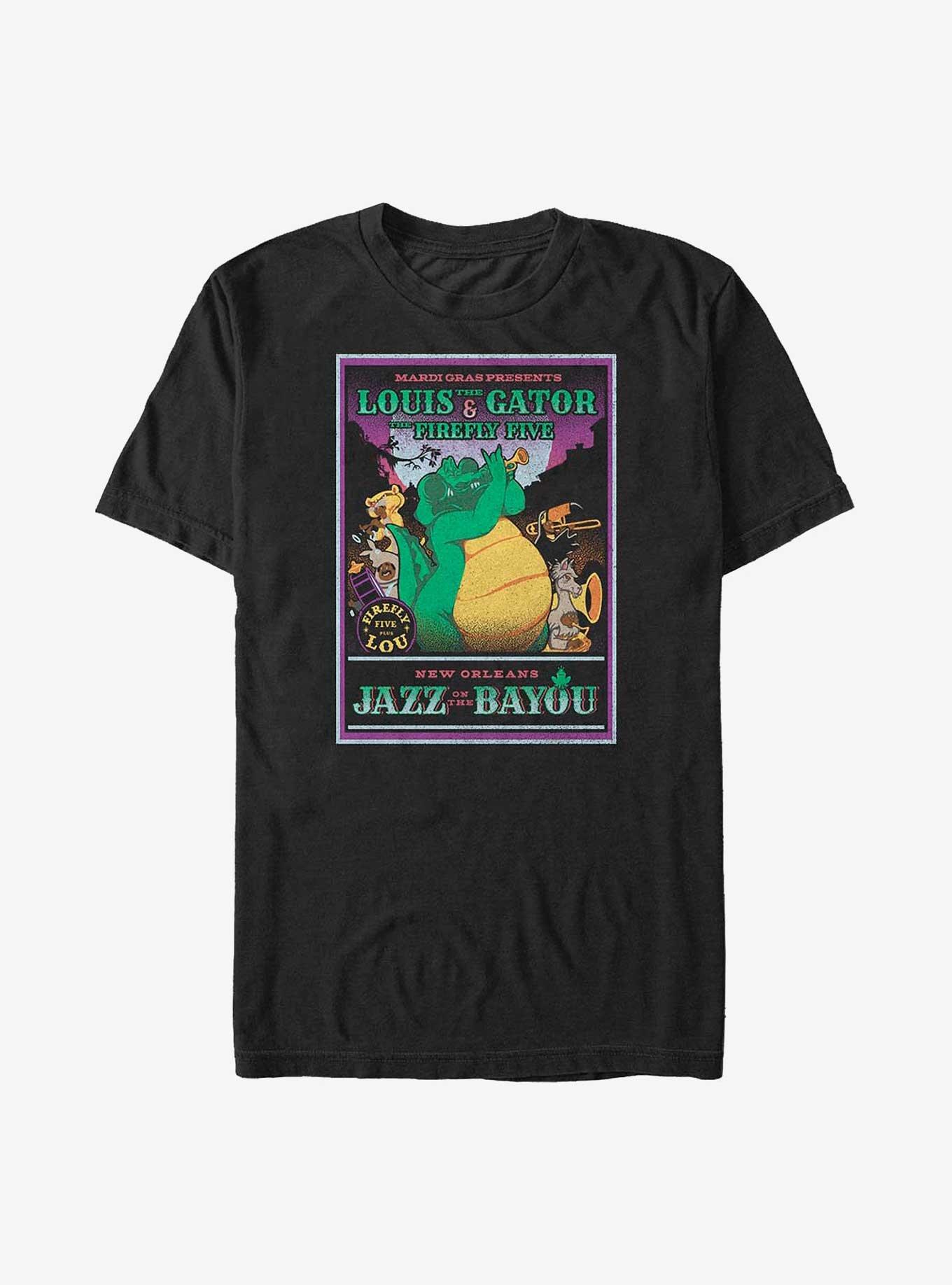 Disney The Princess and Frog Rockadile Louis & Firefly Five Poster Big Tall T-Shirt