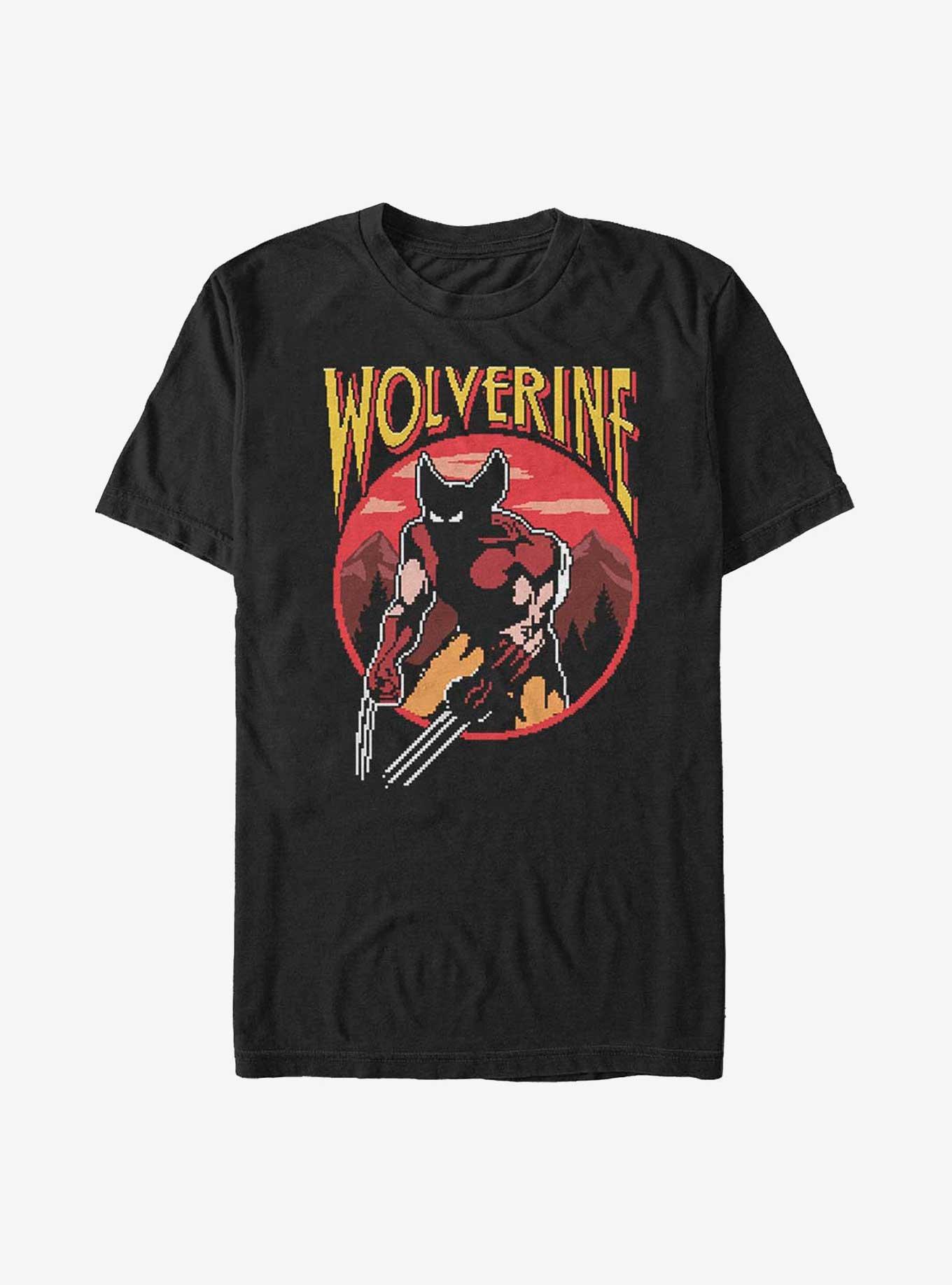 X-Men Wolverine Nes Game Big & Tall T-Shirt, BLACK, hi-res