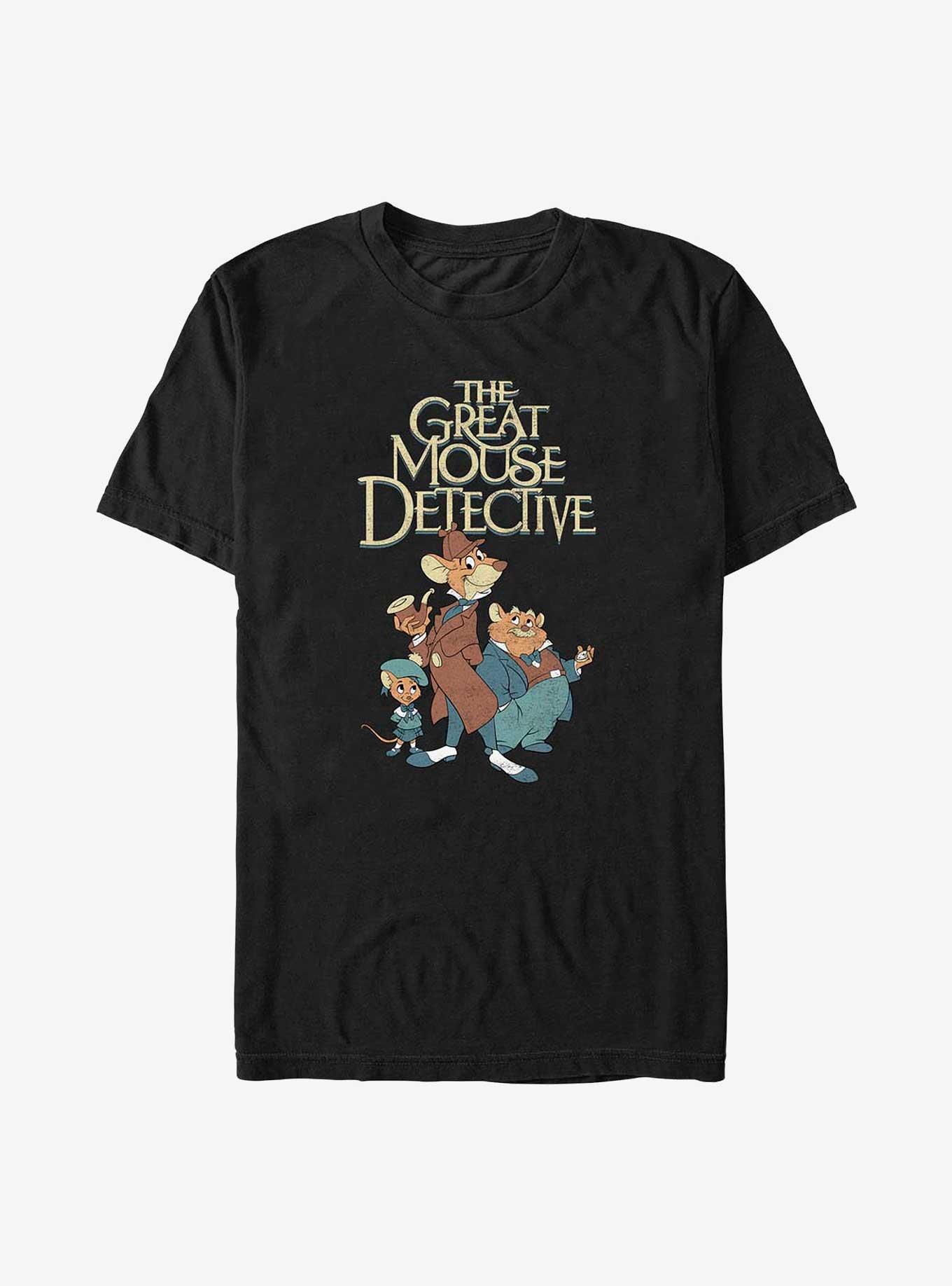 Disney The Great Mouse Detective Mousey Trio Big & Tall T-Shirt, BLACK, hi-res