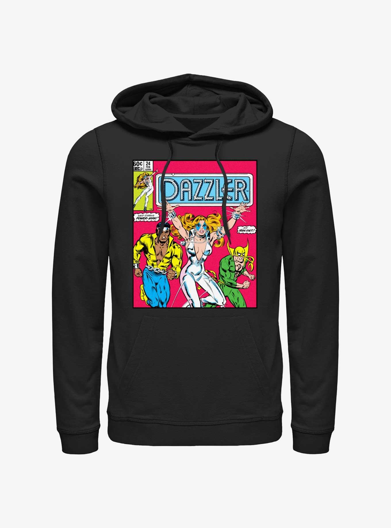 Marvel Dazzler Power Man and Iron Fist Comic Cover Hoodie, BLACK, hi-res