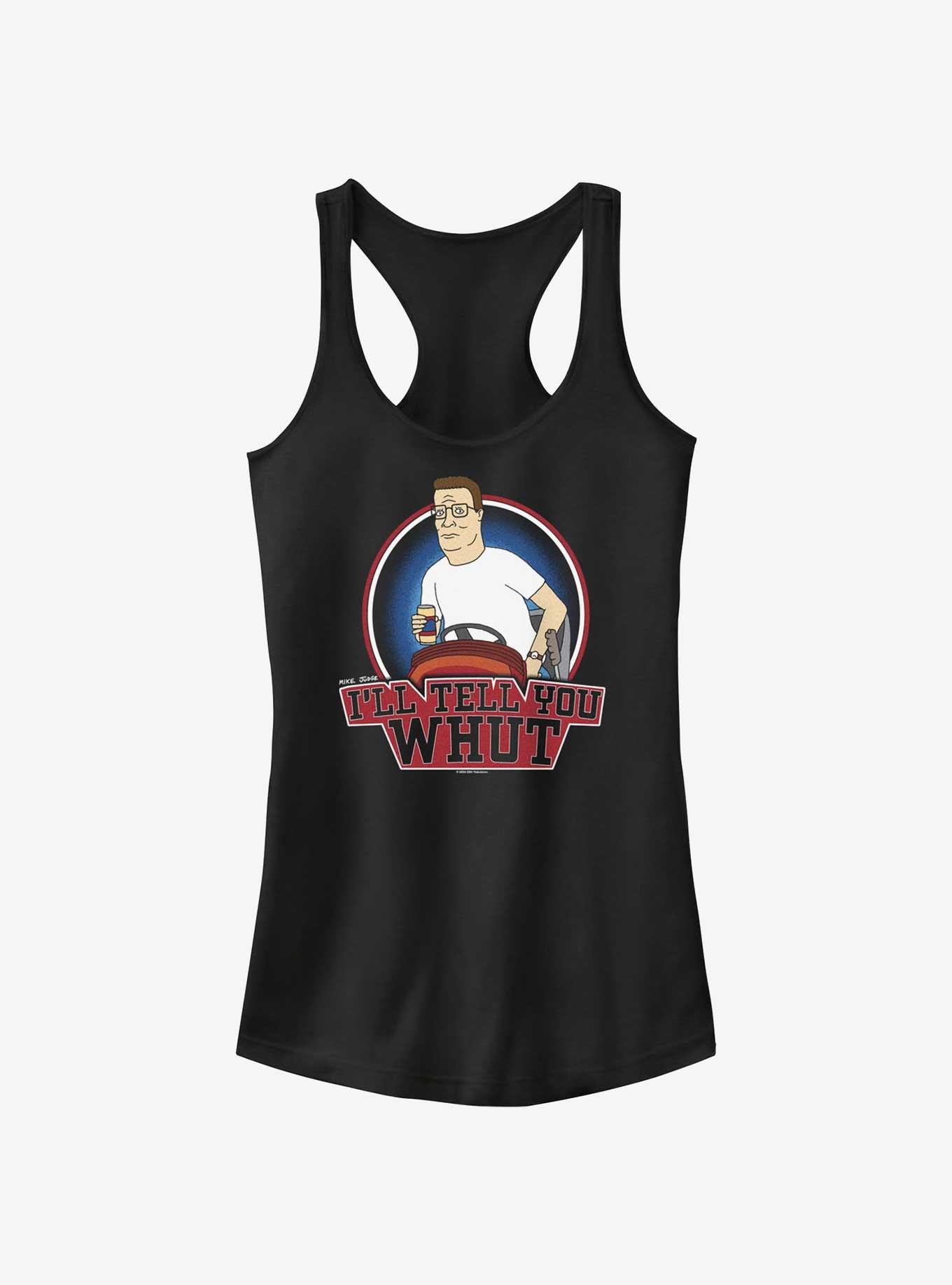 King of the Hill Hank Tell Ya Whut Girls Tank, BLACK, hi-res