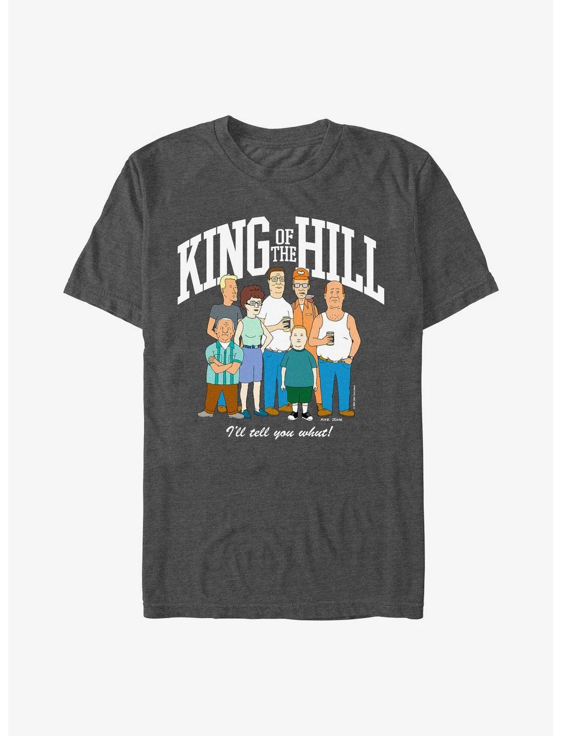 King of the Hill Group T-Shirt, CHAR HTR, hi-res