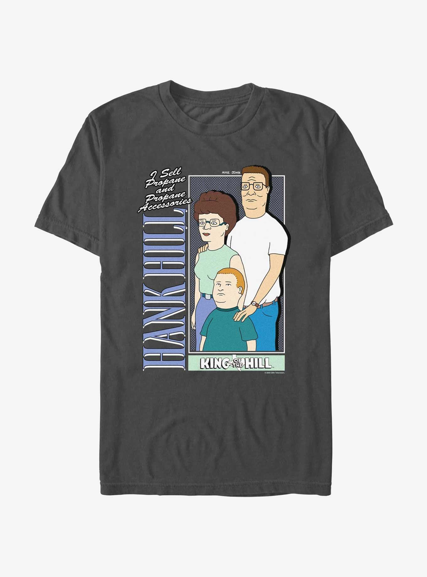 King of the Hill Family Group T-Shirt, CHARCOAL, hi-res