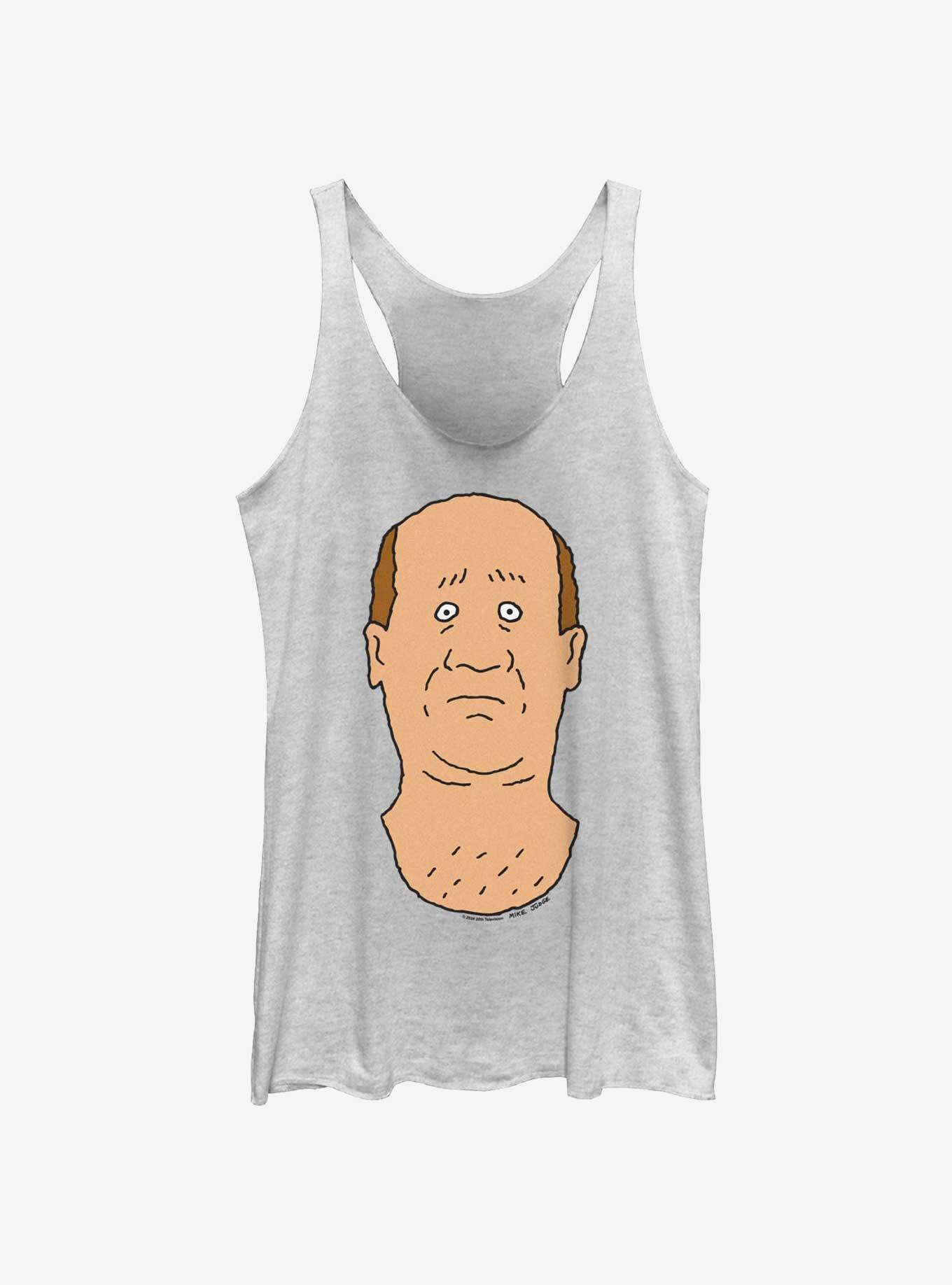 King of the Hill Bill Face Girls Tank, WHITE HTR, hi-res