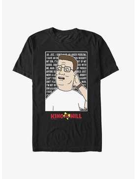 King of the Hill Hank Hill Quote Box T-Shirt, , hi-res
