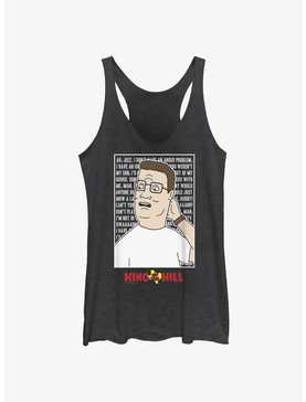 King of the Hill Hank Hill Quote Box Girls Tank, , hi-res