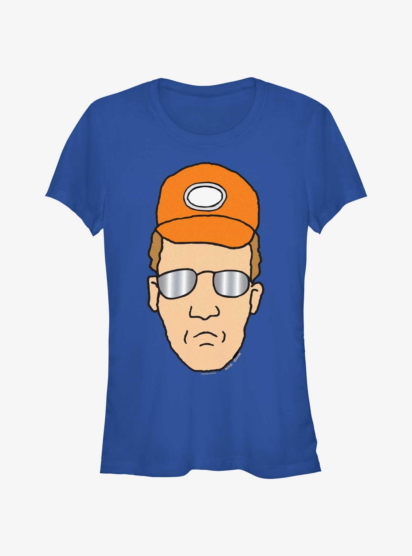 King of the Hill Dale Gribble Face Girls T-Shirt, ROYAL, hi-res