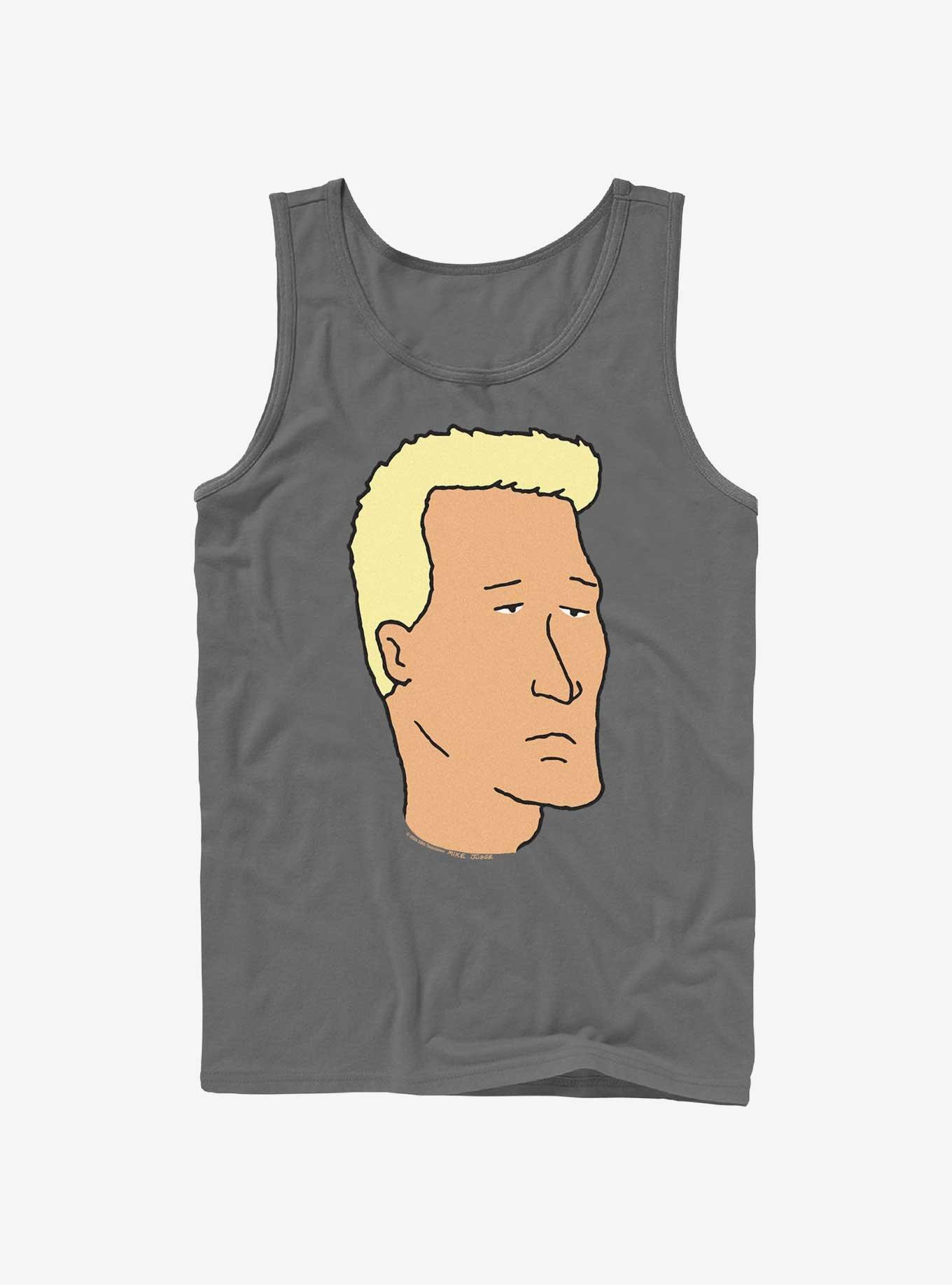 King of the Hill Boomhauer Face Tank, CHARCOAL, hi-res