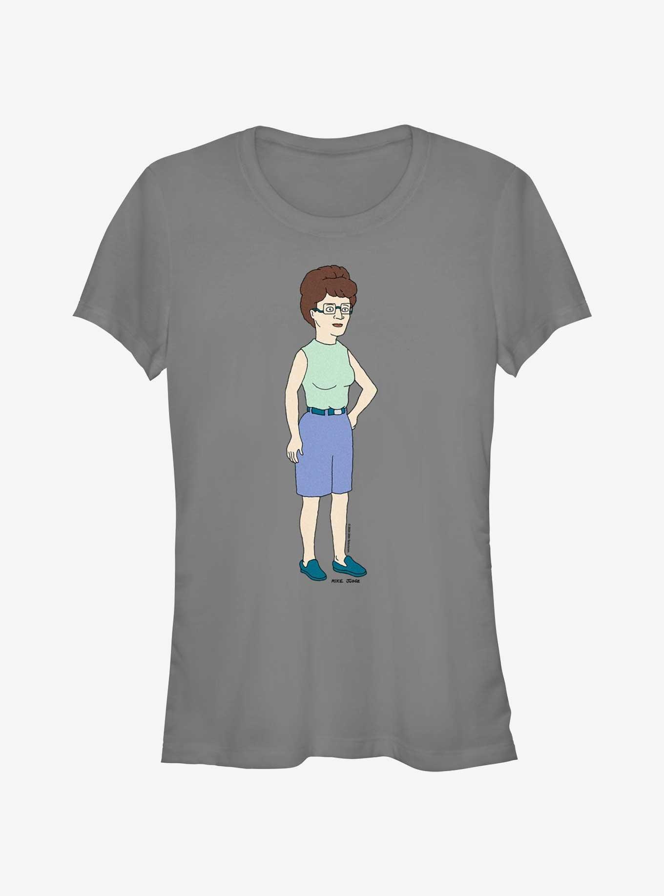 King of the Hill Peggy Girls T-Shirt, CHARCOAL, hi-res