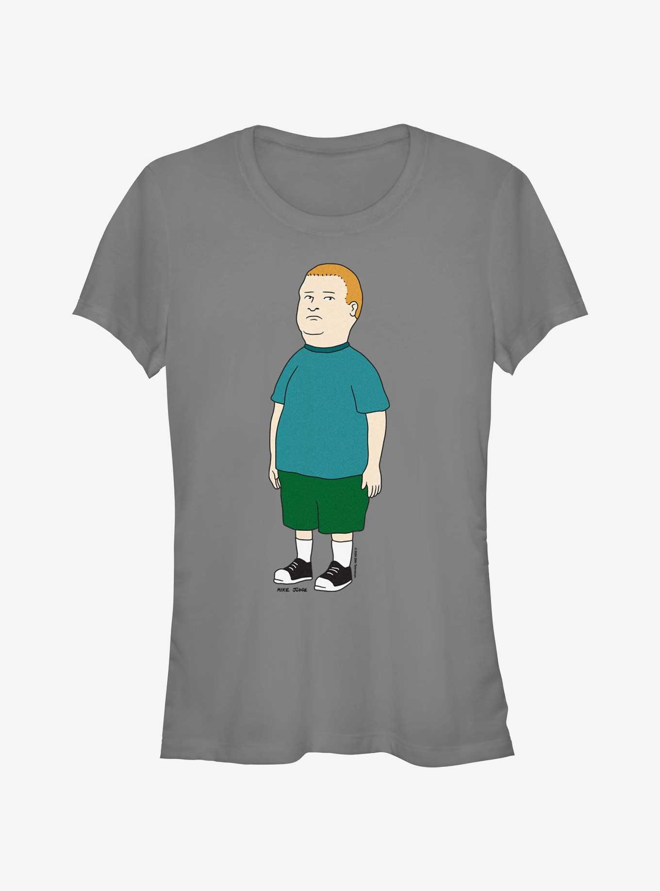 King of the Hill Bobby Girls T-Shirt, CHARCOAL, hi-res