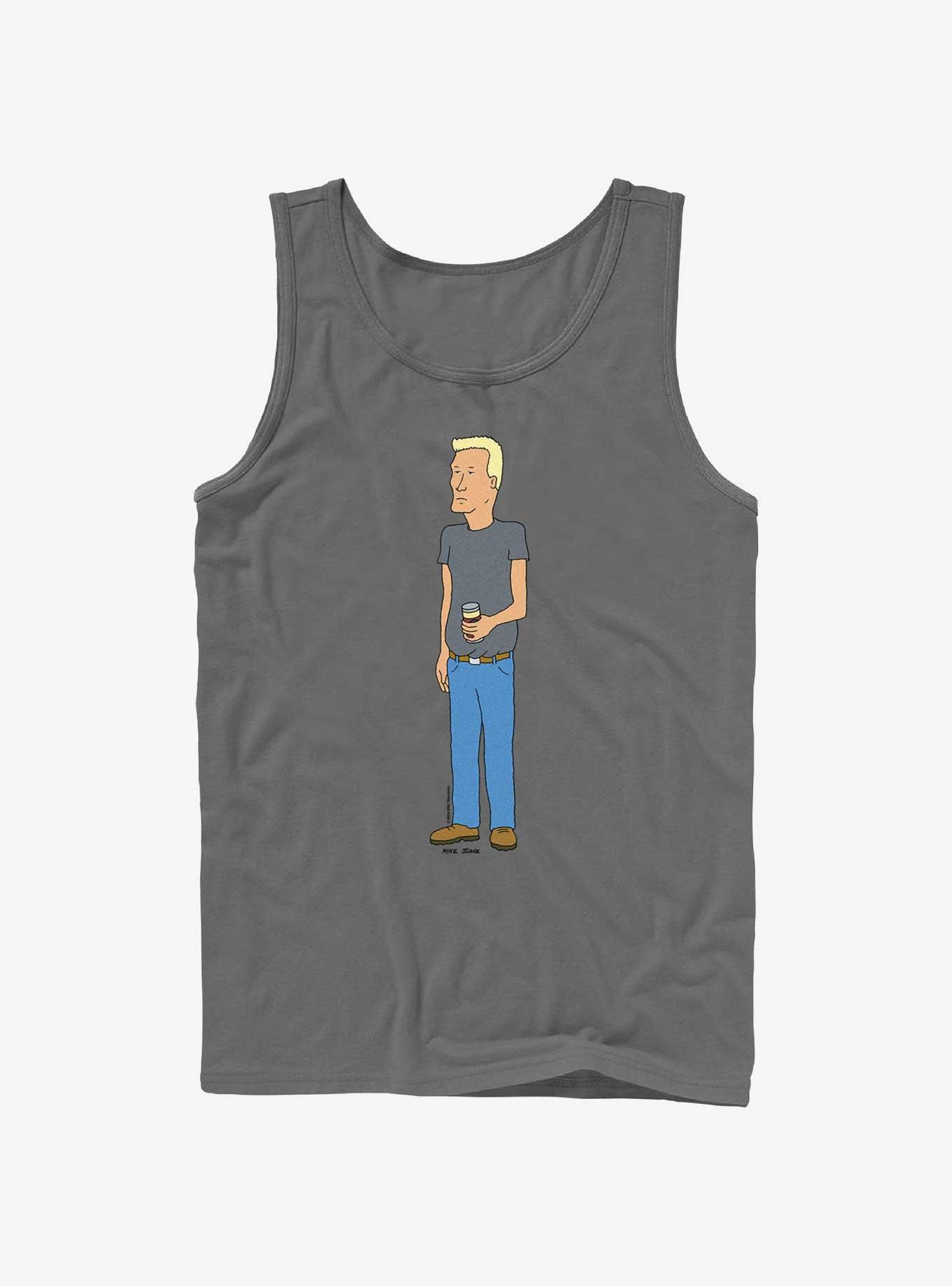 King of the Hill Boomhauer Tank, CHARCOAL, hi-res