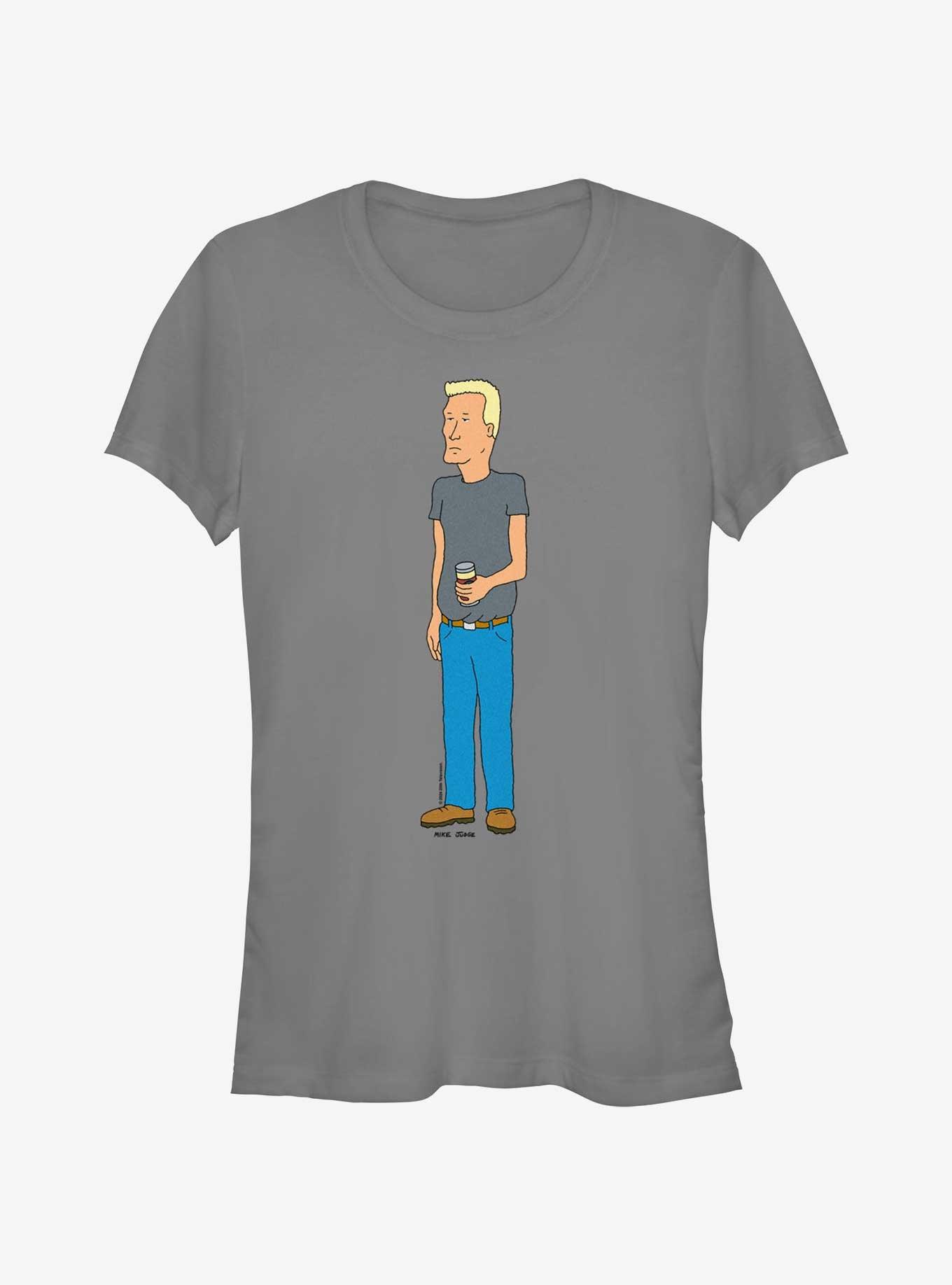 King of the Hill Boomhauer Girls T-Shirt, CHARCOAL, hi-res