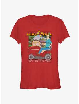 King of the Hill Hank On Mower Girls T-Shirt, , hi-res