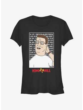King of the Hill Hank Hill Quote Box Girls T-Shirt, , hi-res