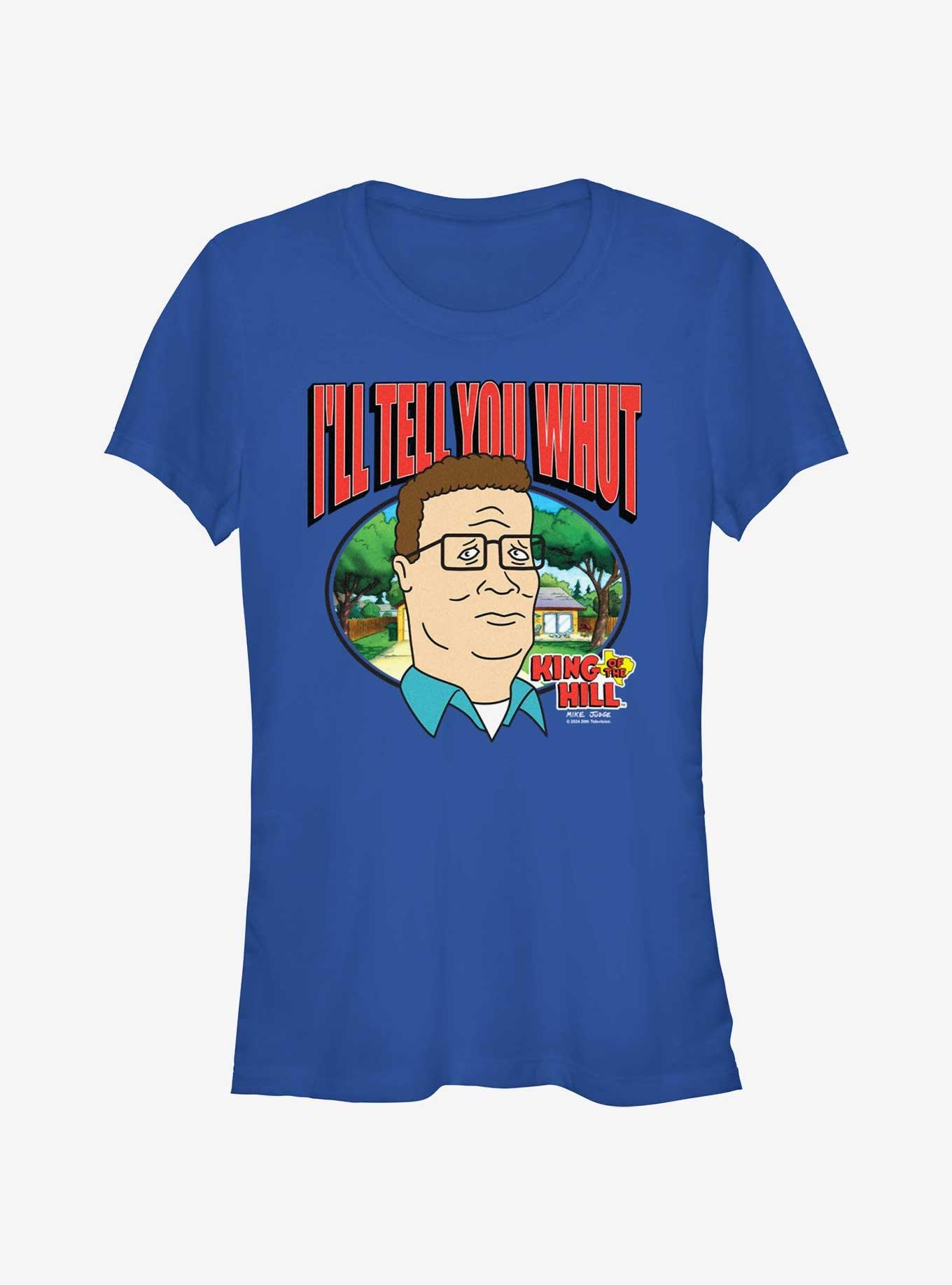 King of the Hill Hank Whut Girls T-Shirt, ROYAL, hi-res