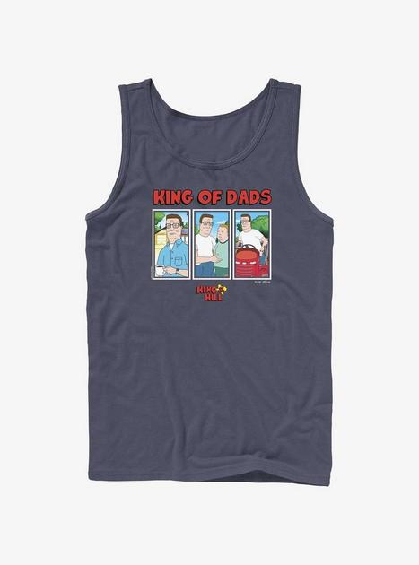 King of the Hill Hank King Of Dads Tank - BLUE | Hot Topic