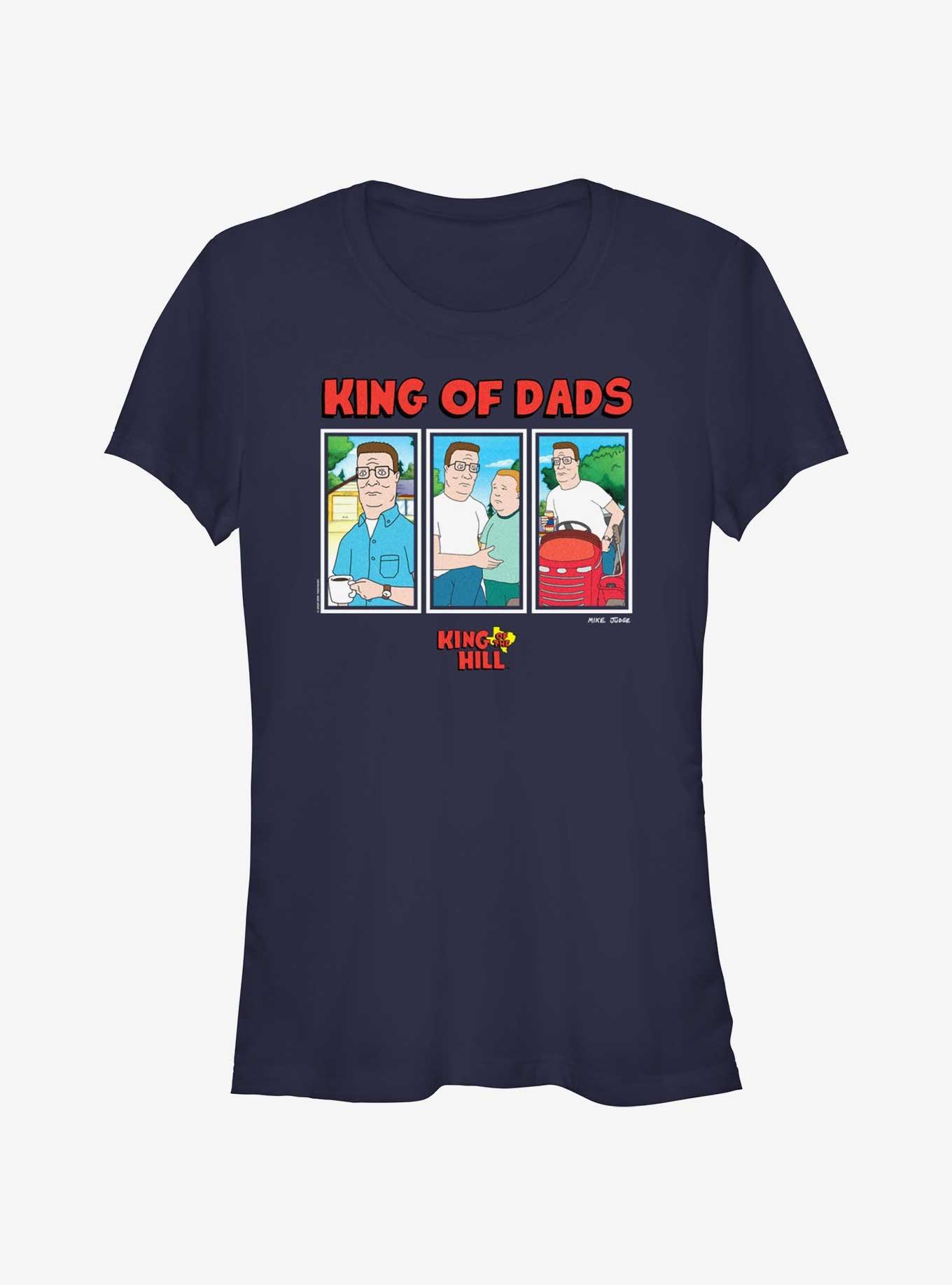 King of the Hill Hank King Of Dads Girls T-Shirt, NAVY, hi-res