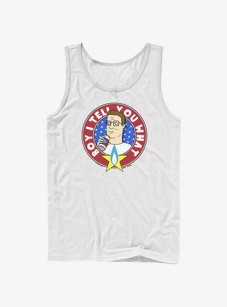 King of the Hill Hank Boy Tell You What Tank - WHITE | Hot Topic