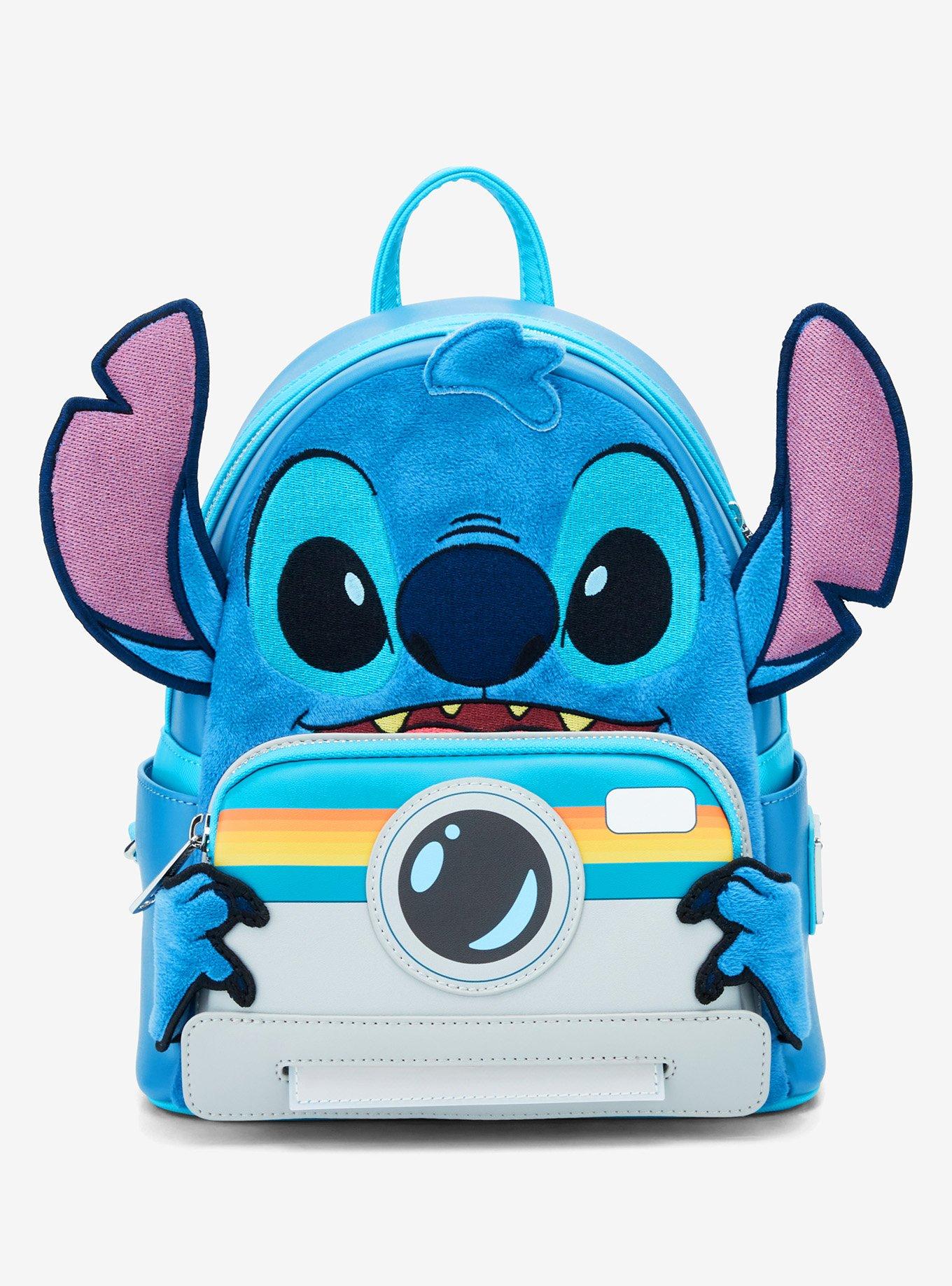 Loungefly Disney Lilo & Stitch Figural Stitch with Camera Mini Backpack - BoxLunch Exclusive, , hi-res