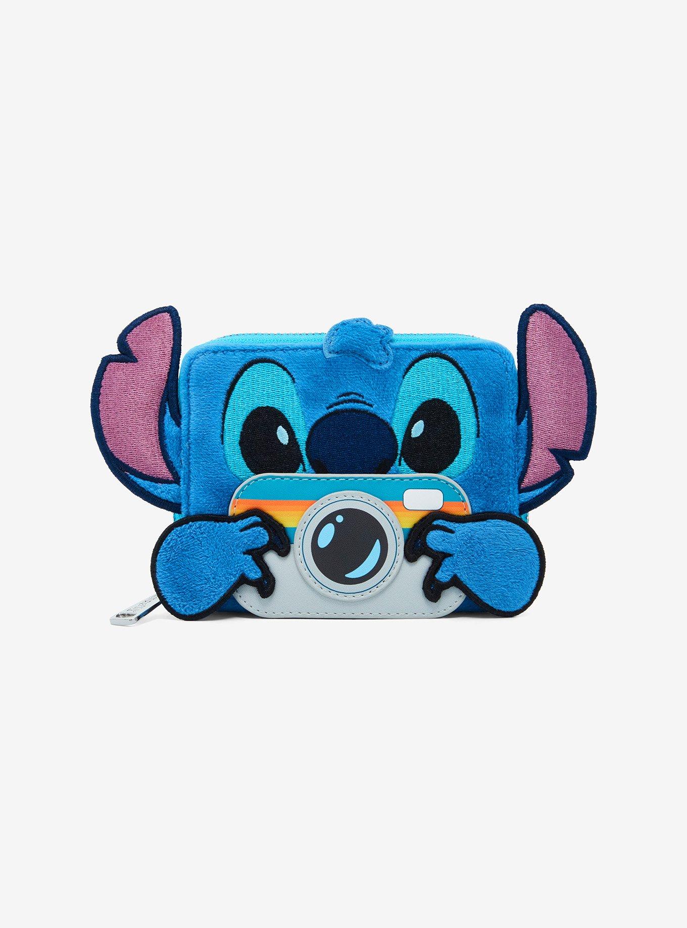 Loungefly Disney Lilo & Stitch Figural Stitch with Camera Small Zip Wallet - BoxLunch Exclusive, , hi-res