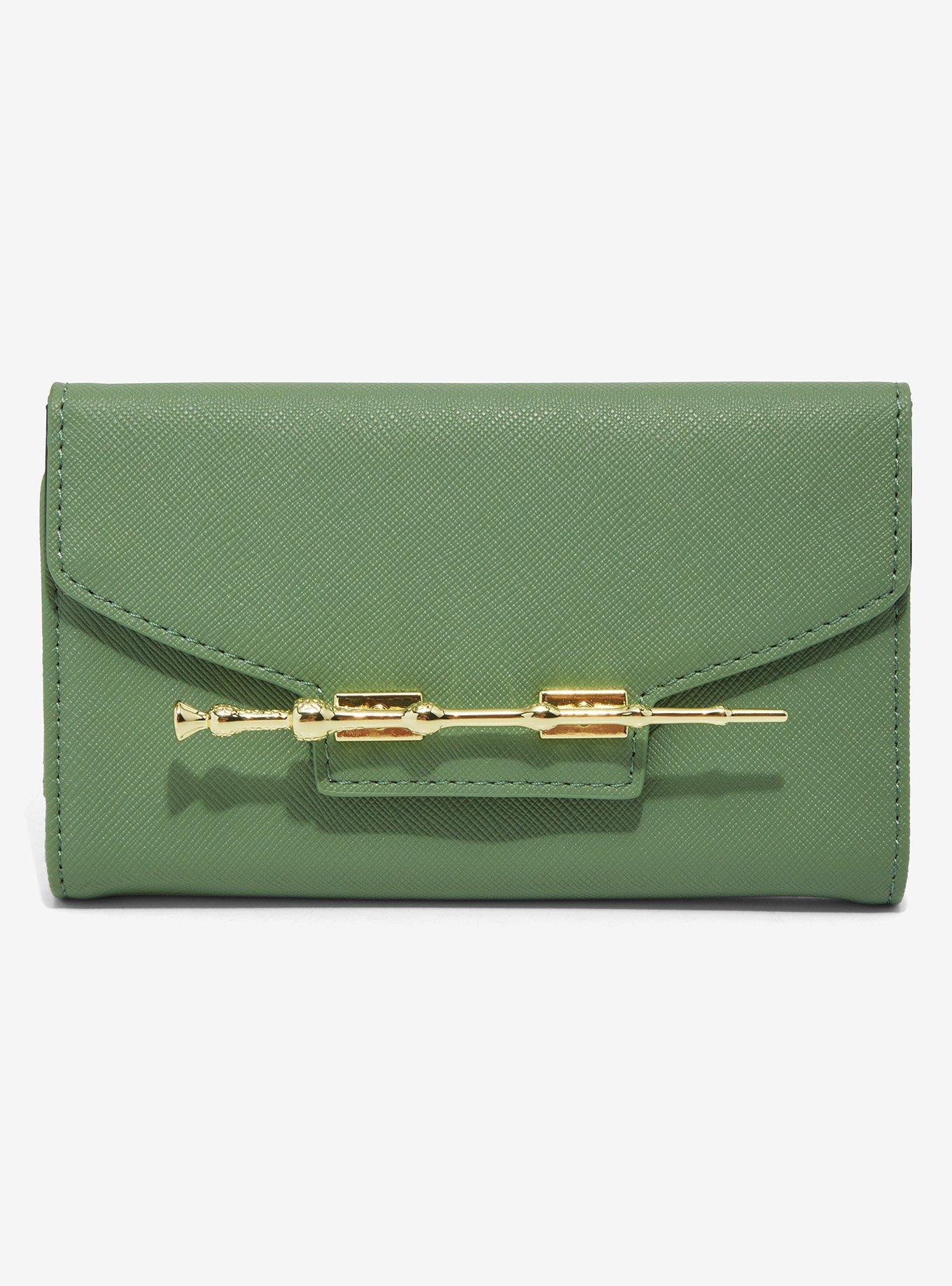 Loungefly Harry Potter Elder Wand Sage Wallet - BoxLunch 