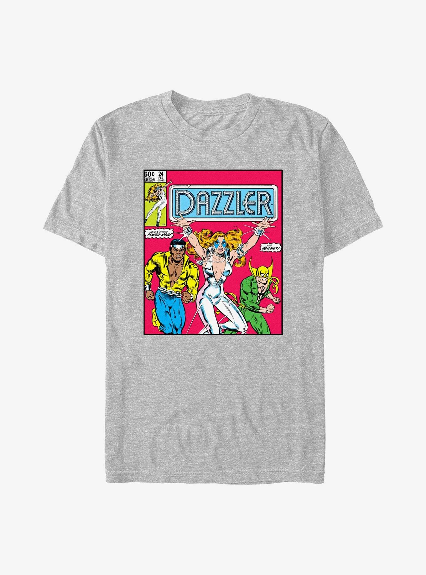 Marvel Dazzler Power Man and Iron Fist Comic Cover T-Shirt, ATH HTR, hi-res
