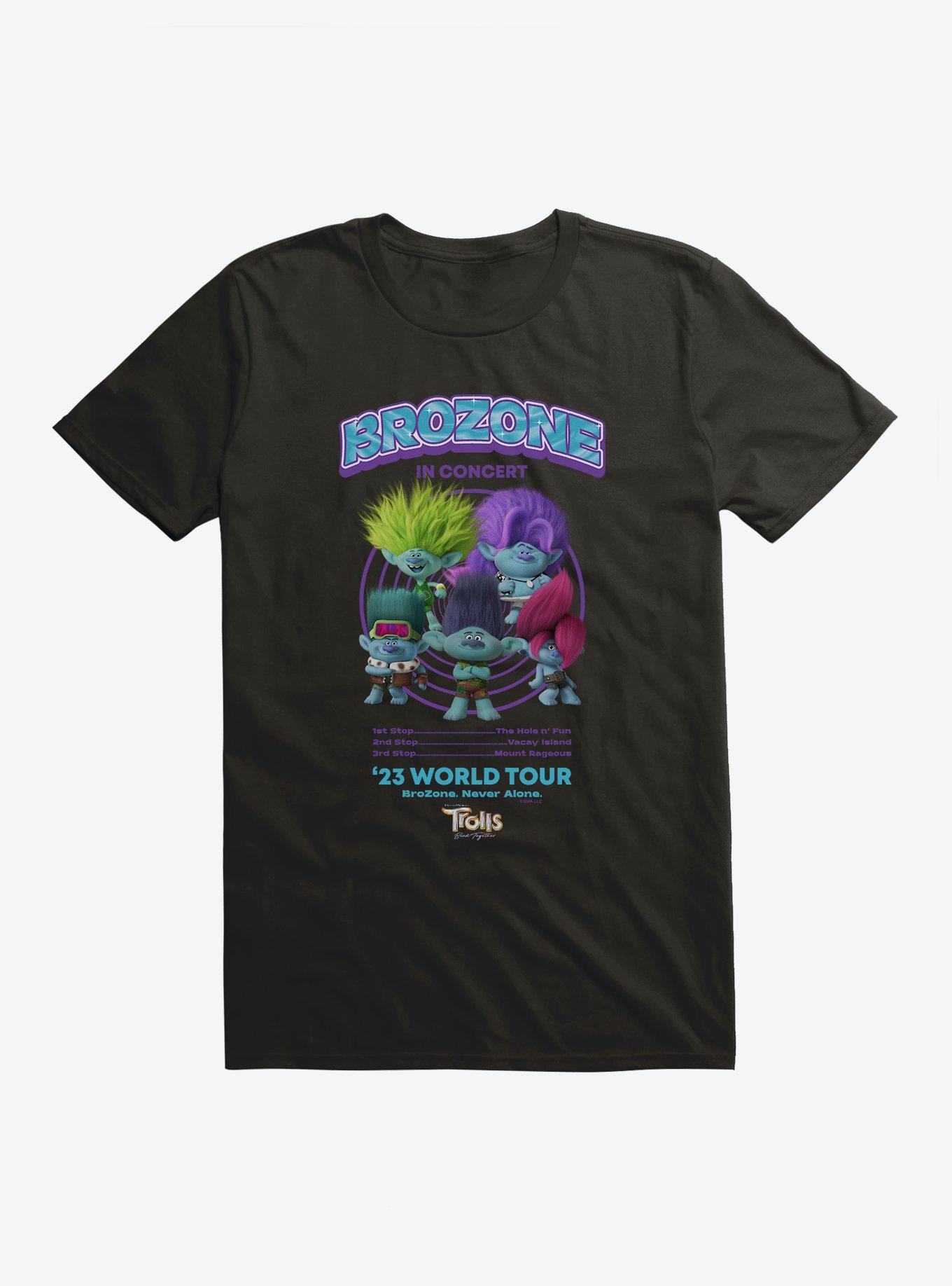 Trolls 3 Brozone '23 World Tour T-Shirt, BLACK, hi-res