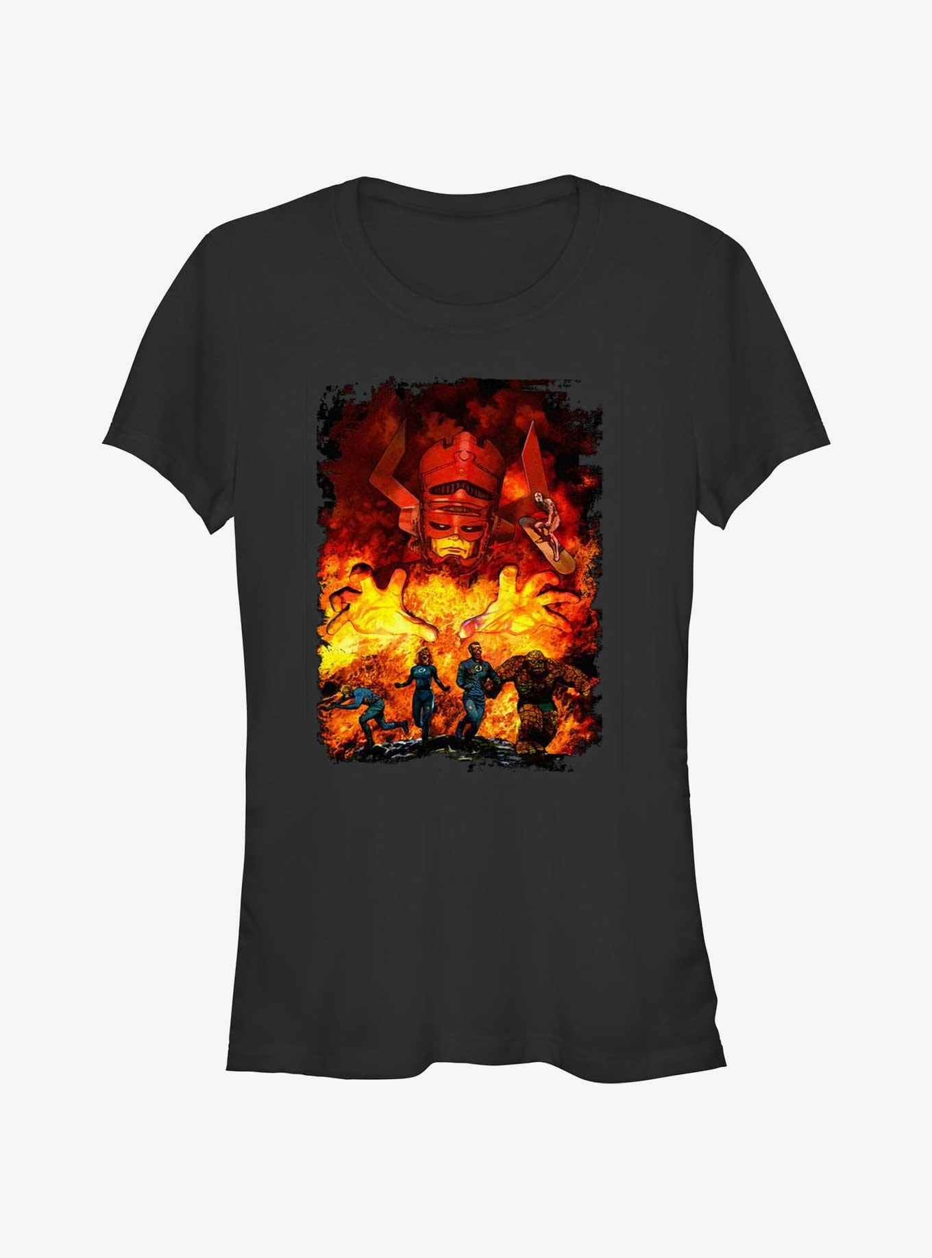 Marvel Fantastic Four Run For It Girls T-Shirt, BLACK, hi-res