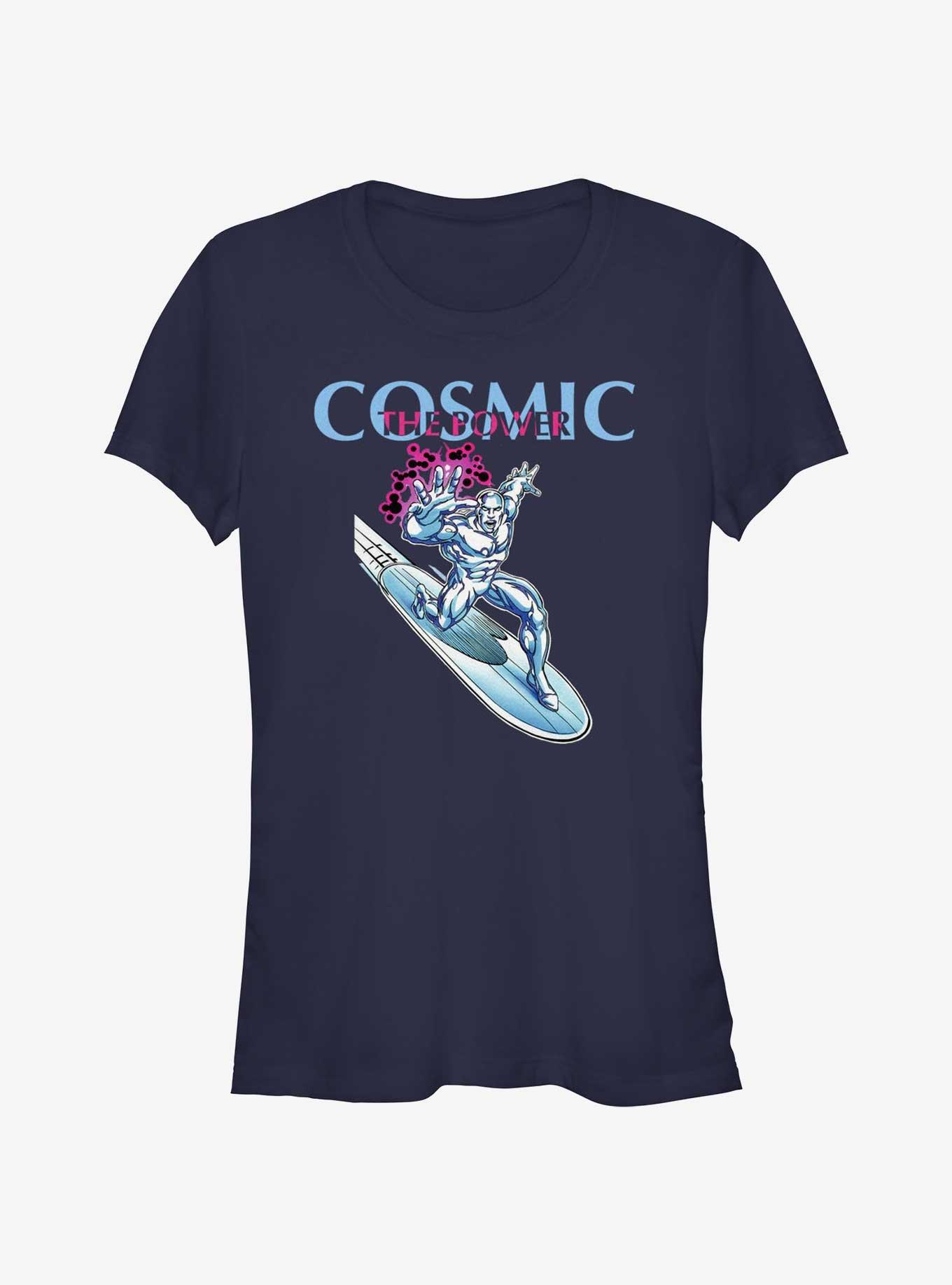 Marvel Fantastic Four Silver Surfer Girls T-Shirt, NAVY, hi-res