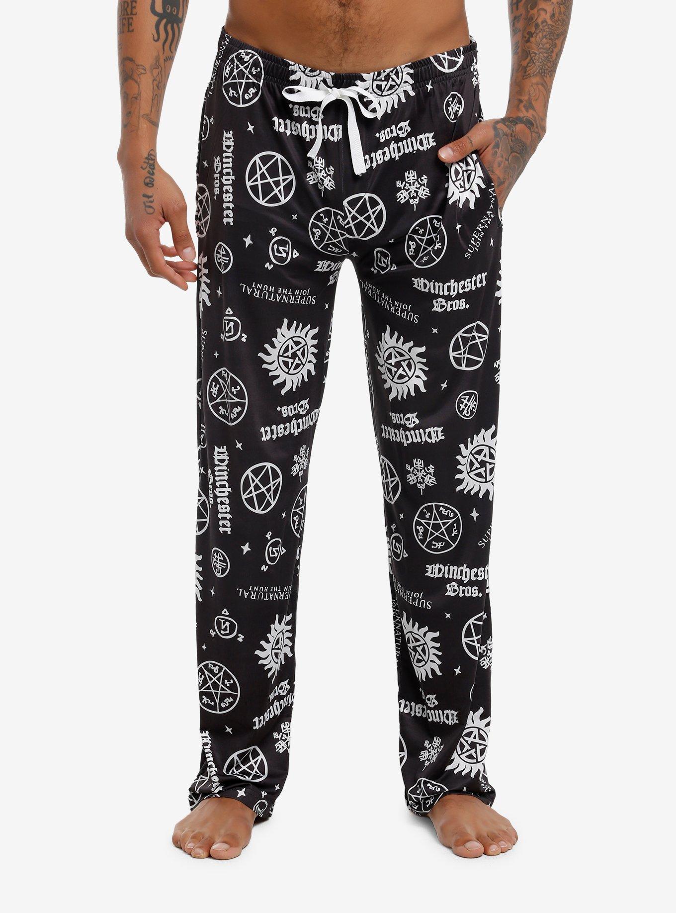 Supernatural Icons Pajama Pants, , hi-res