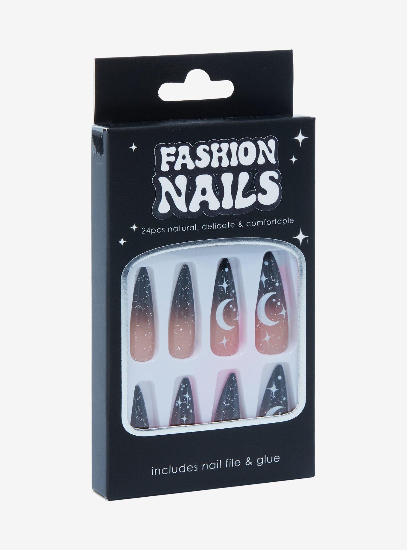 Celestial Ombre Faux Nail Set, , hi-res