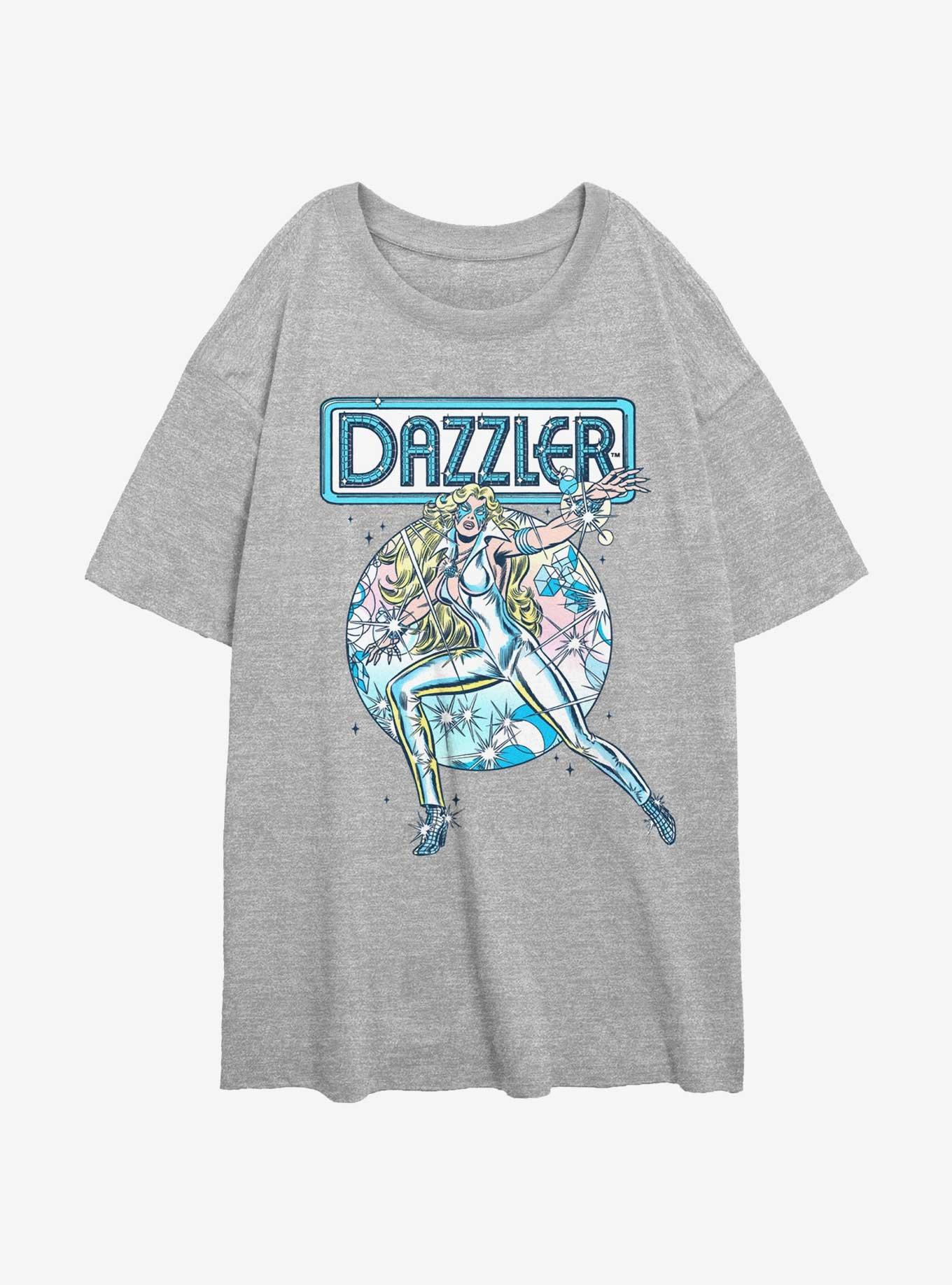 Marvel Dazzler Sparkle Womens Oversized T-Shirt, ATH HTR, hi-res