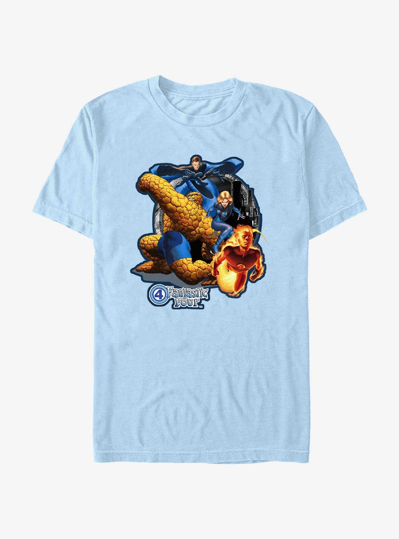 Marvel Fantastic Four Attack T-Shirt, LT BLUE, hi-res