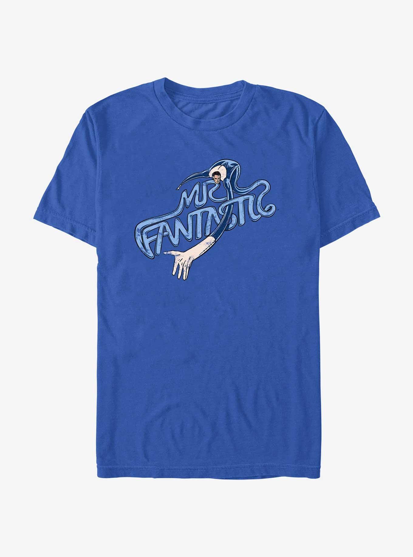 Marvel Fantastic Four Mr. Fantastic Stretch T Shirt BLUE Hot Topic