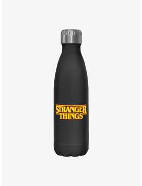 Stranger Things Logo Stainless Steel Water Bottle, , hi-res