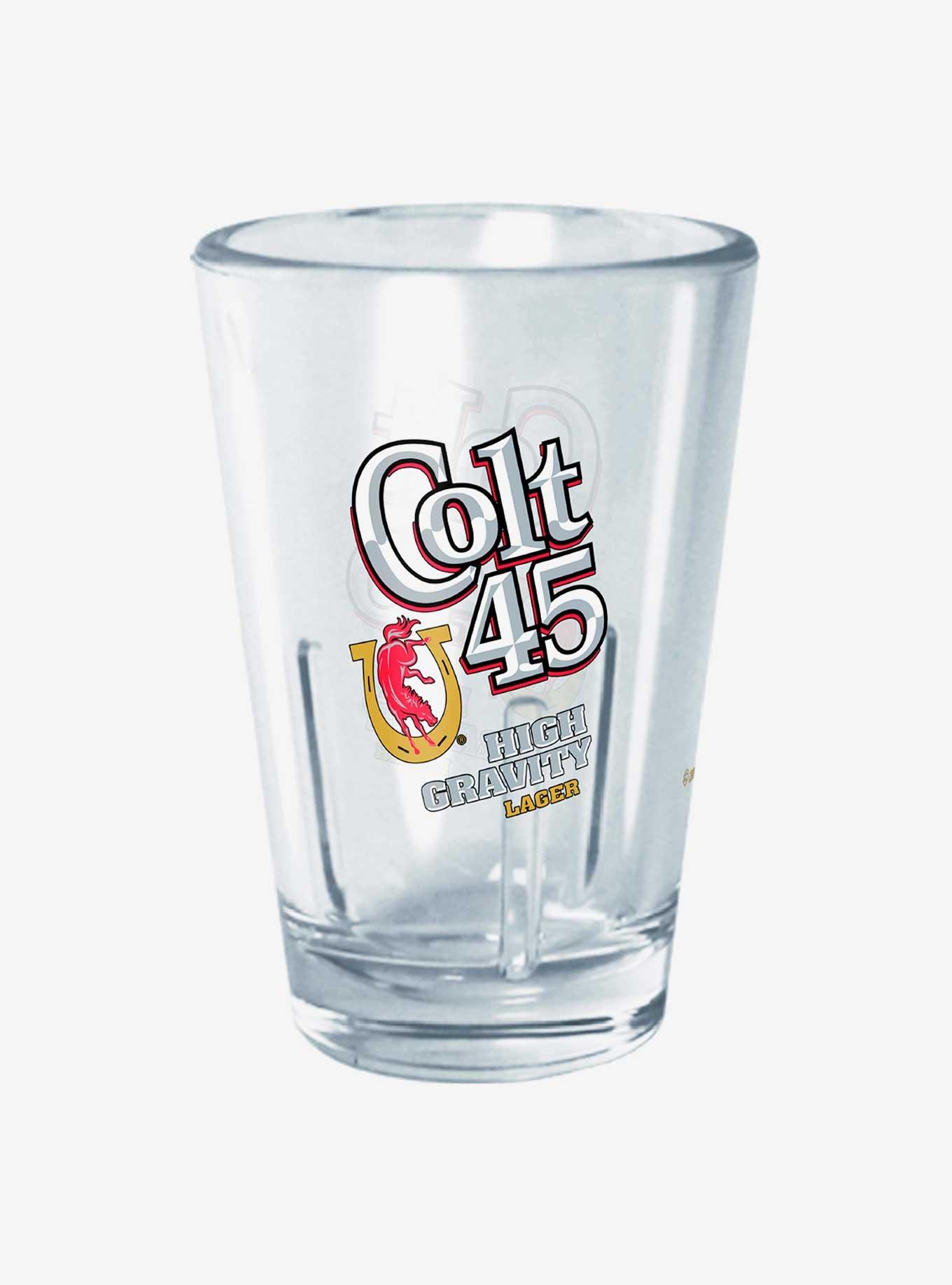 Pabst Blue Ribbon High Gravity Colt 45 Mini Glass, , hi-res