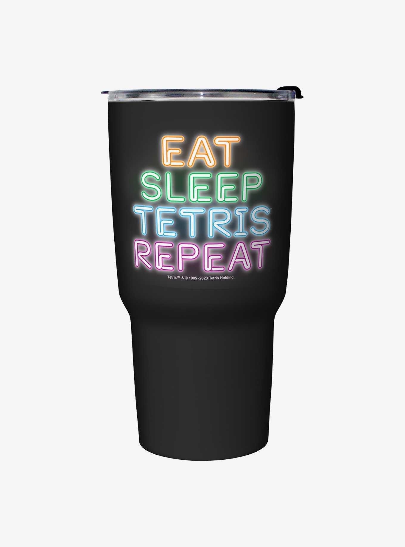 Tetris Eat Sleep Tetris Travel Mug, , hi-res