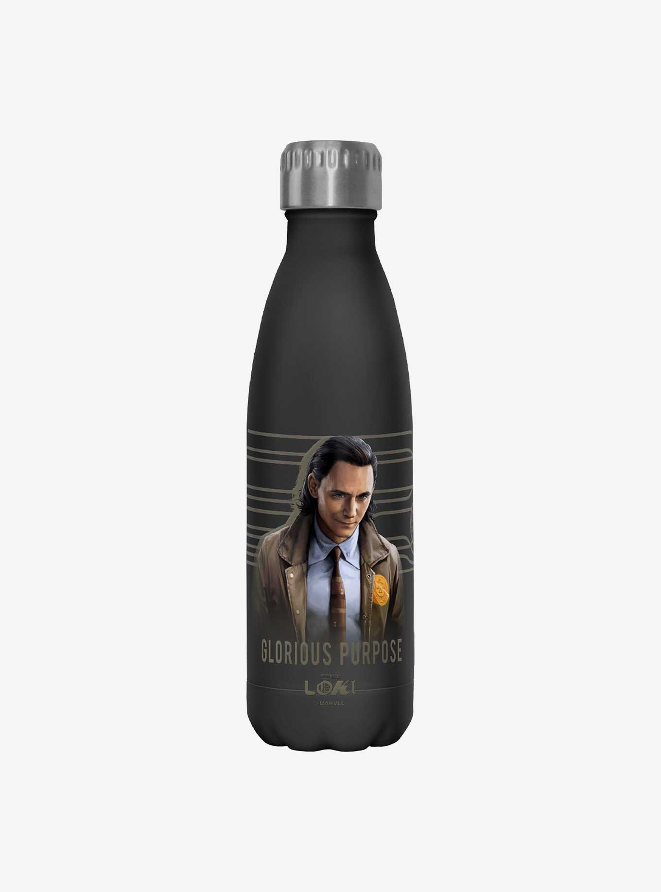 Marvel Loki Glorious Purpose Stainless Steel Water Bottle, , hi-res