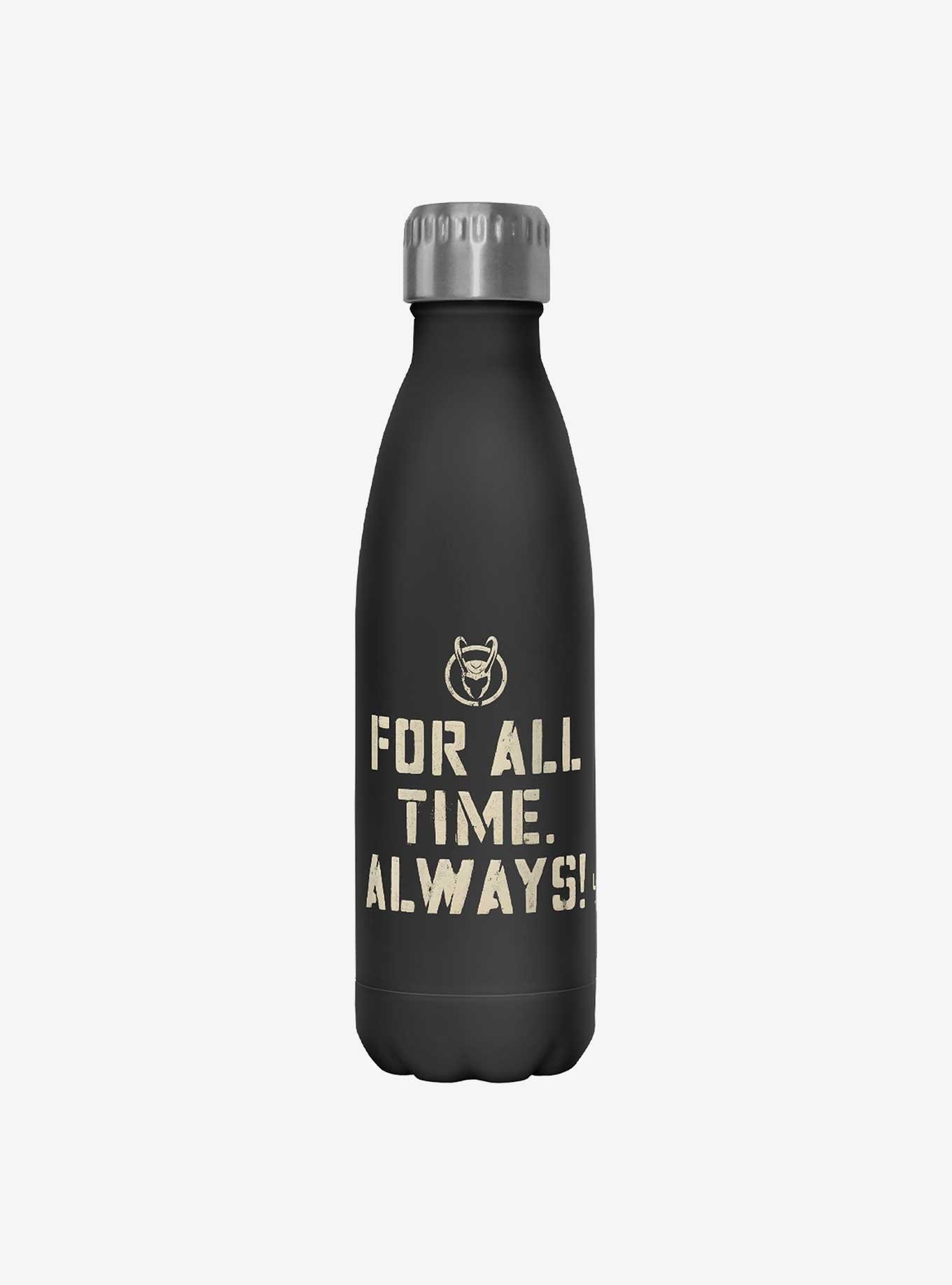 Marvel Loki For All Time Always Stainless Steel Water Bottle, , hi-res