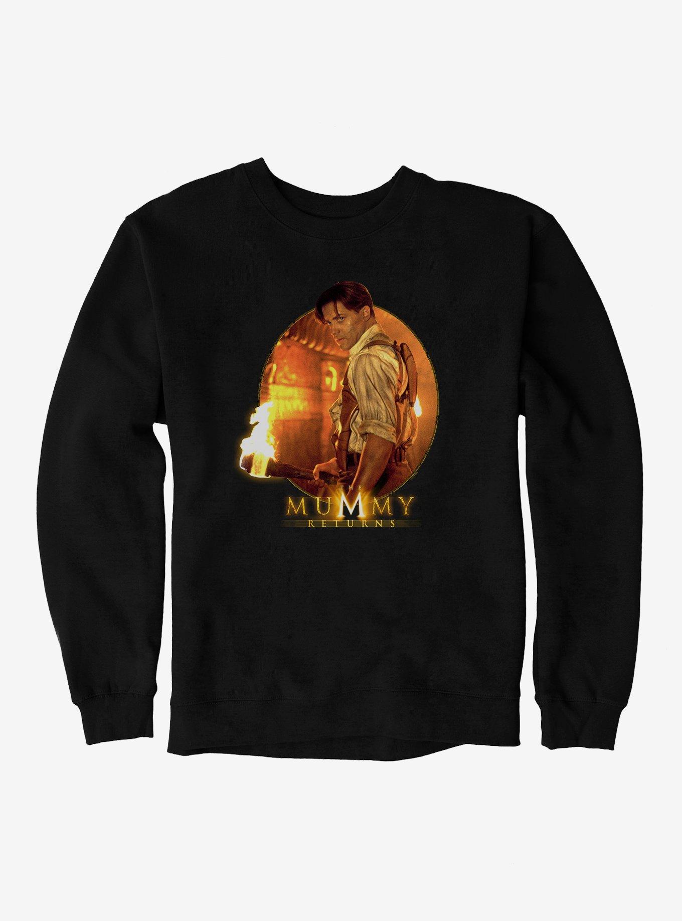 The Mummy Returns Rick O'Connell Torch Sweatshirt, BLACK, hi-res