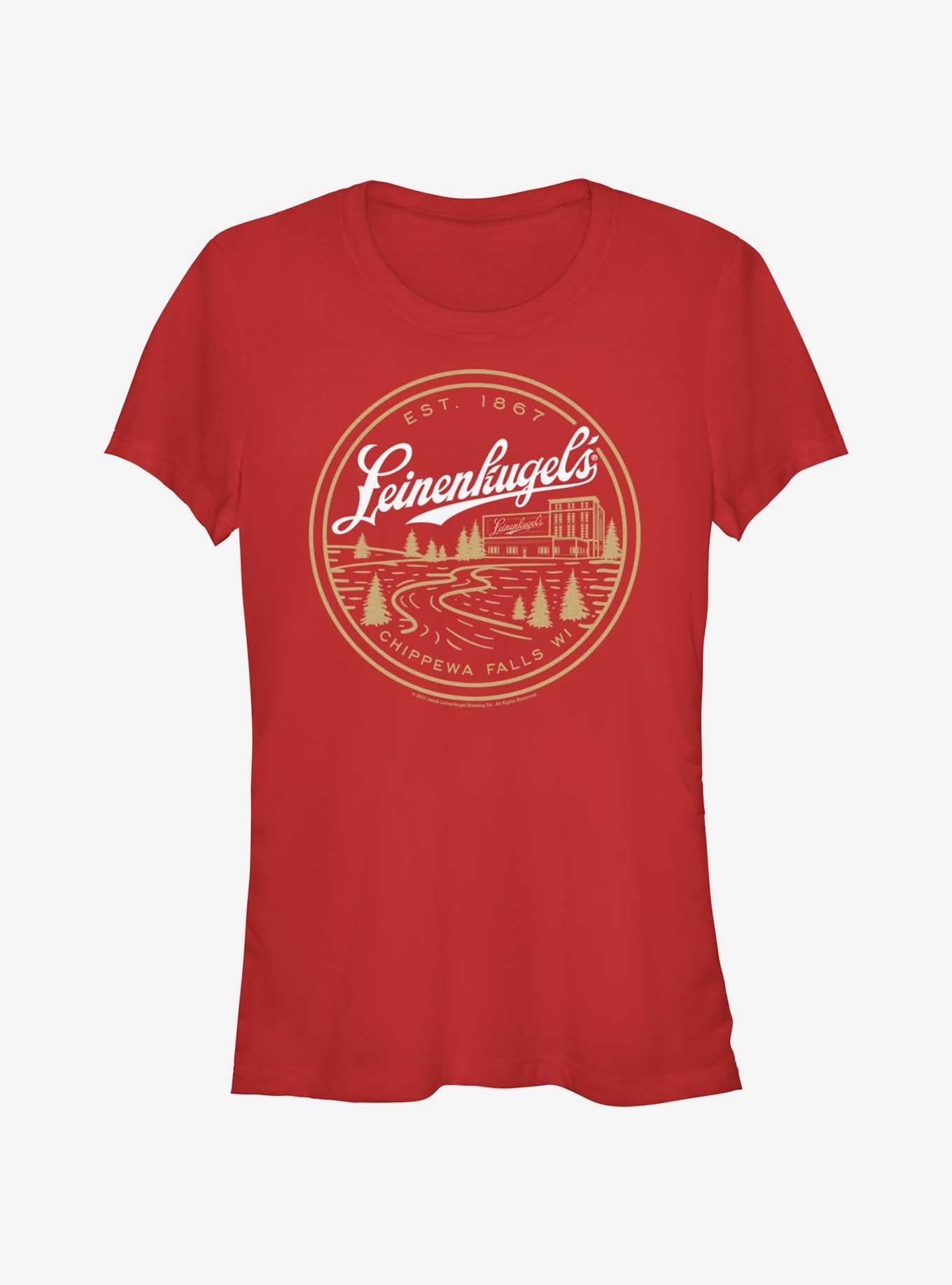 Coors Brewing Company Leinenkugel's Emblem Girls T-Shirt, RED, hi-res