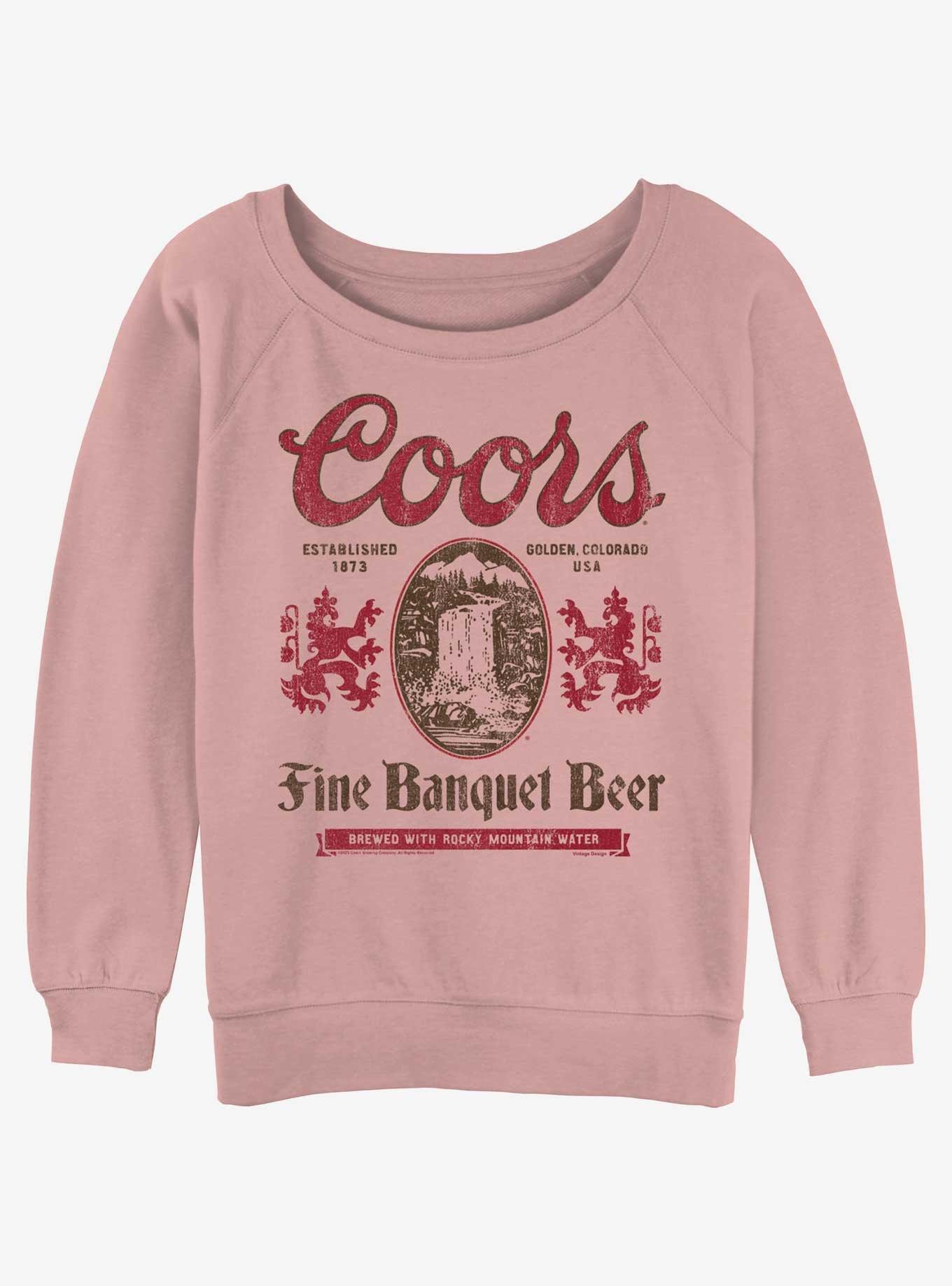 Coors Brewing Company Fine Banquet Beer Girls Slouchy Sweatshirt, , hi-res