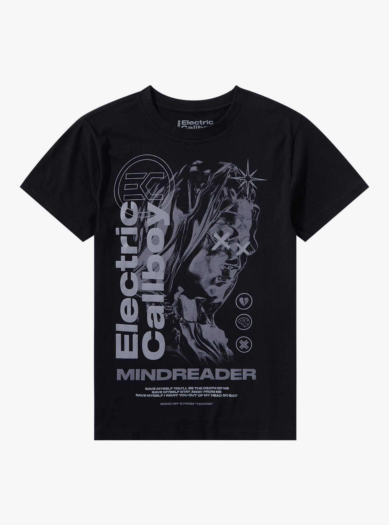 Electric Callboy Mindreader Lyrics Boyfriend Fit Girls T-Shirt, , hi-res
