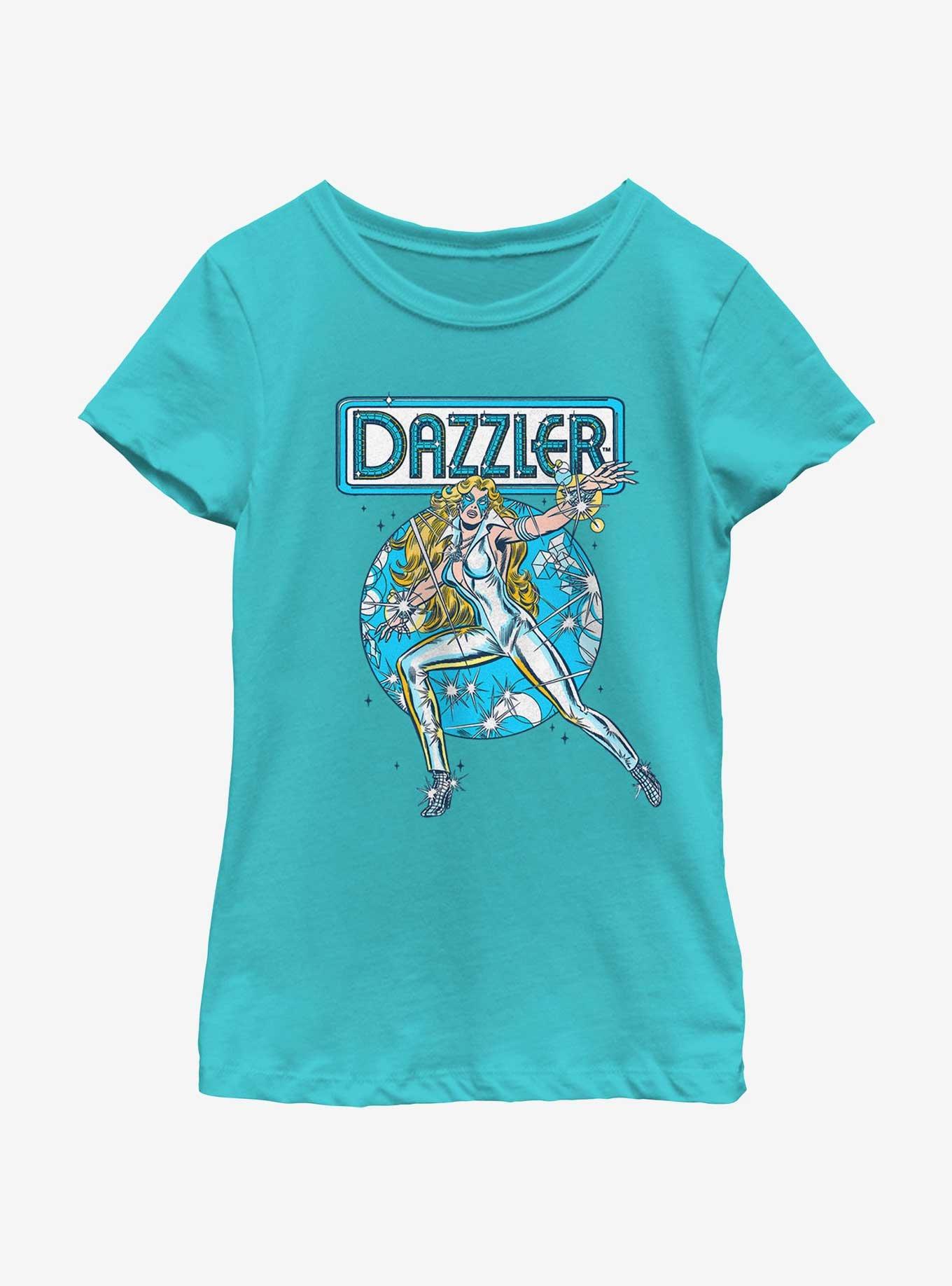 Marvel Dazzler Sparkle Youth Girls T-Shirt, TAHI BLUE, hi-res