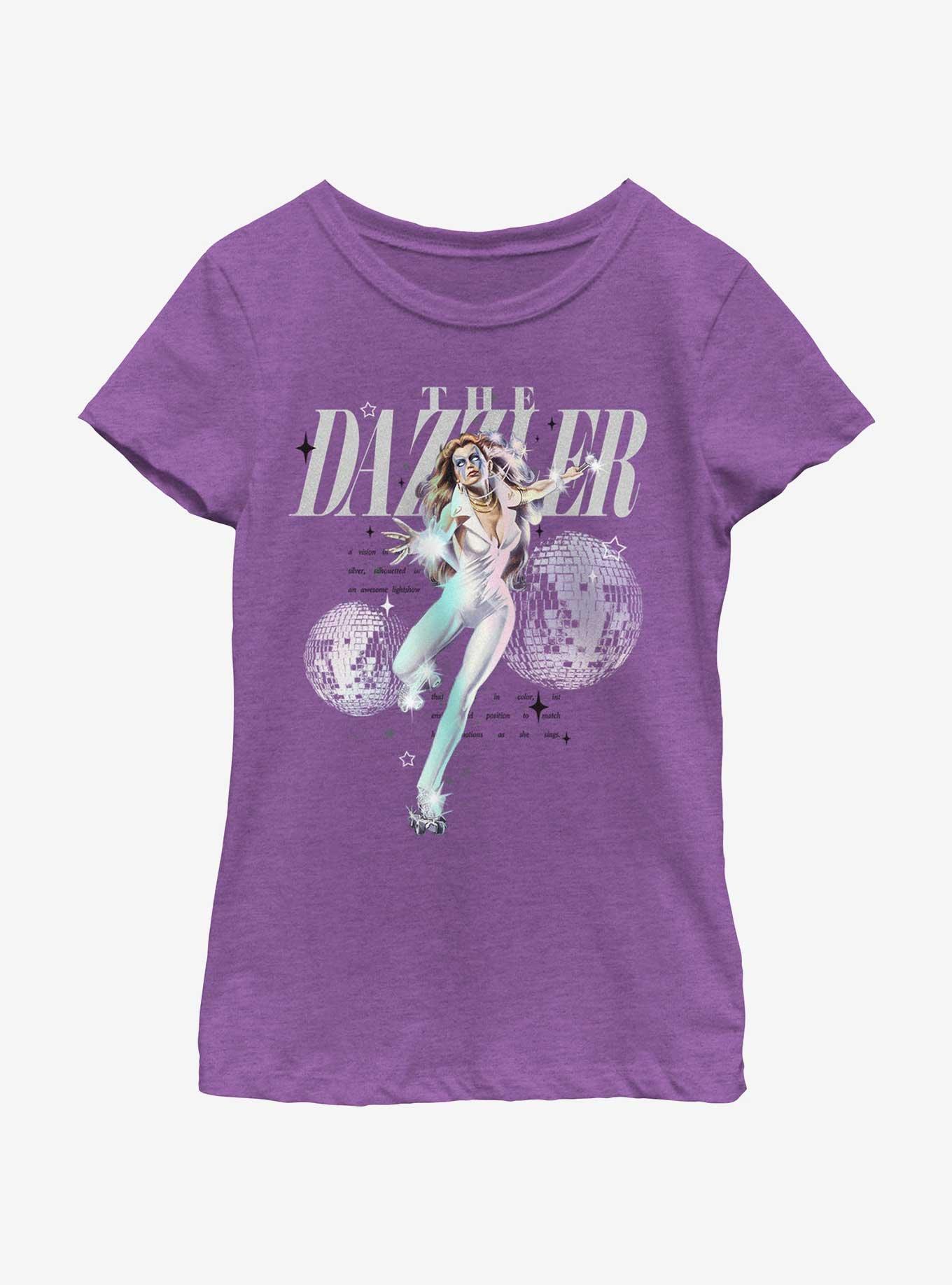 Marvel Dazzler Daze Youth Girls T-Shirt, PURPLE BERRY, hi-res