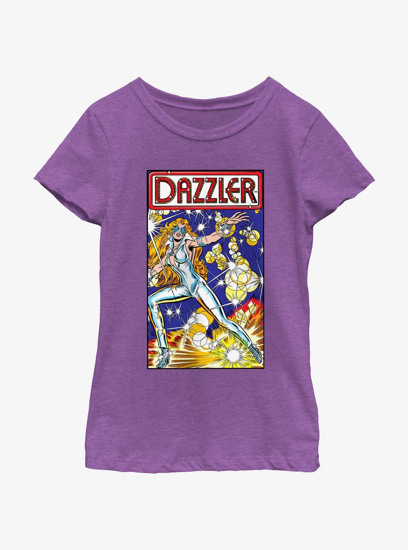 Marvel Dazzler Cover Comic 20 Youth Girls T-Shirt, PURPLE BERRY, hi-res