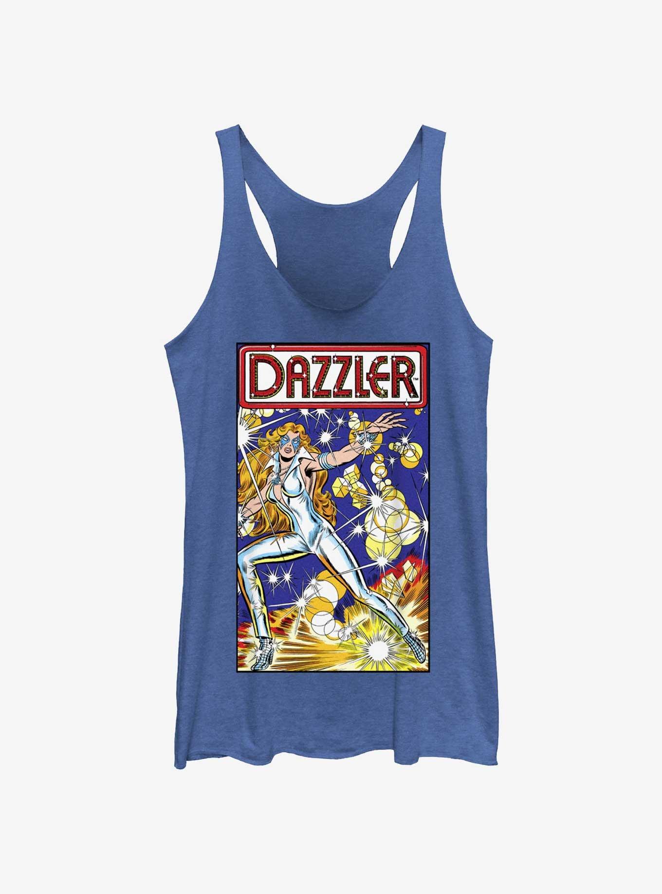 Marvel Dazzler Cover Comic 20 Womens Tank Top, ROY HTR, hi-res